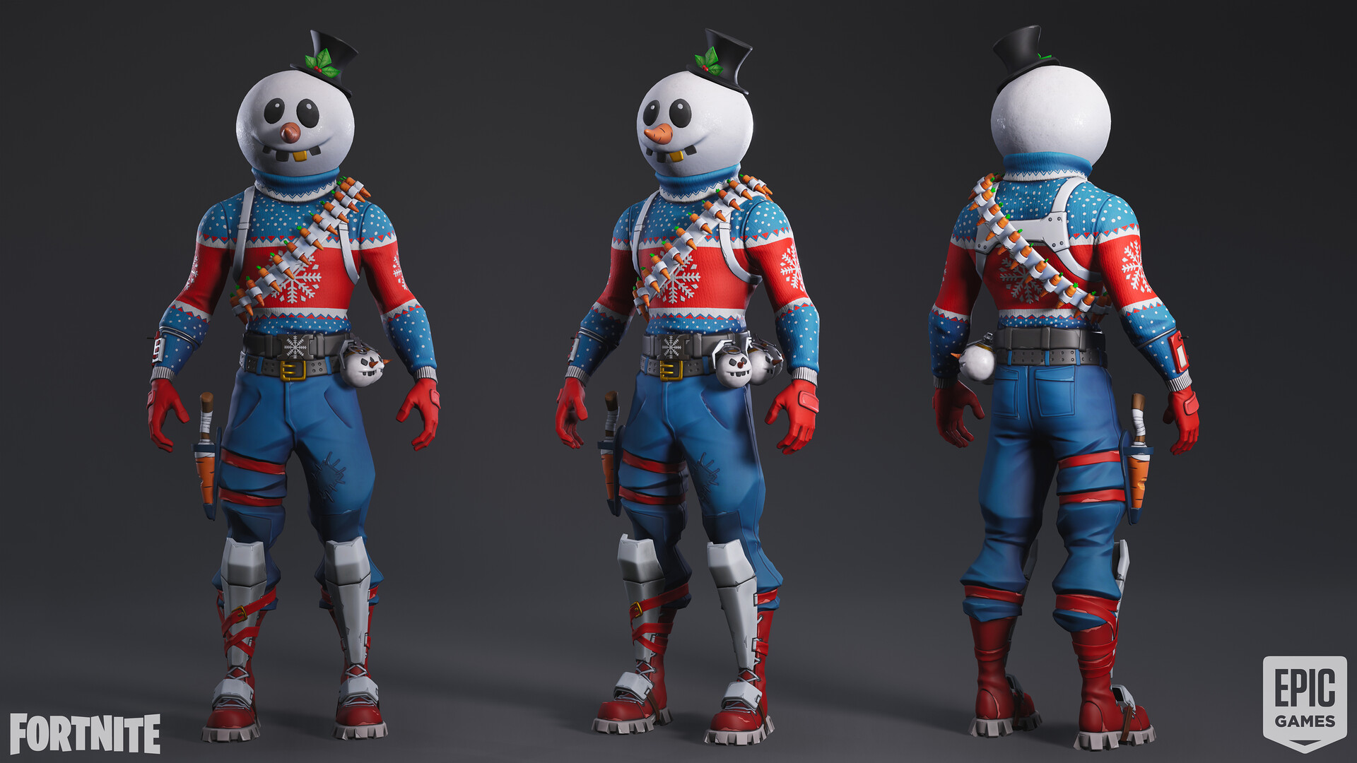fortnite slushy soldier - fortnite characters snowman