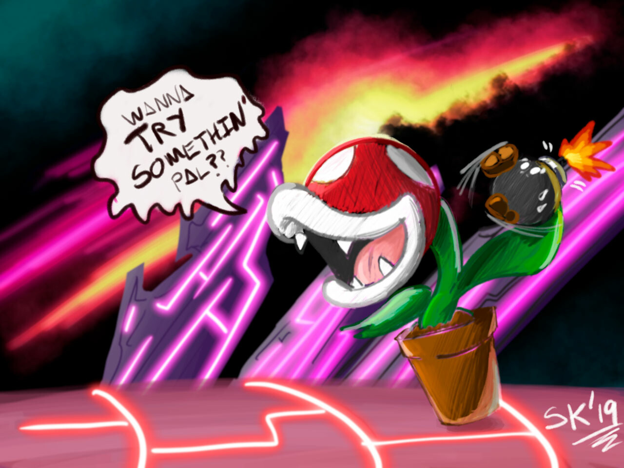 Artstation Piranha Plant Practice Ana Karen Cardona Morales Every time waluigi gets a stage or race track there are piranha plants everywhere. piranha plant practice ana karen