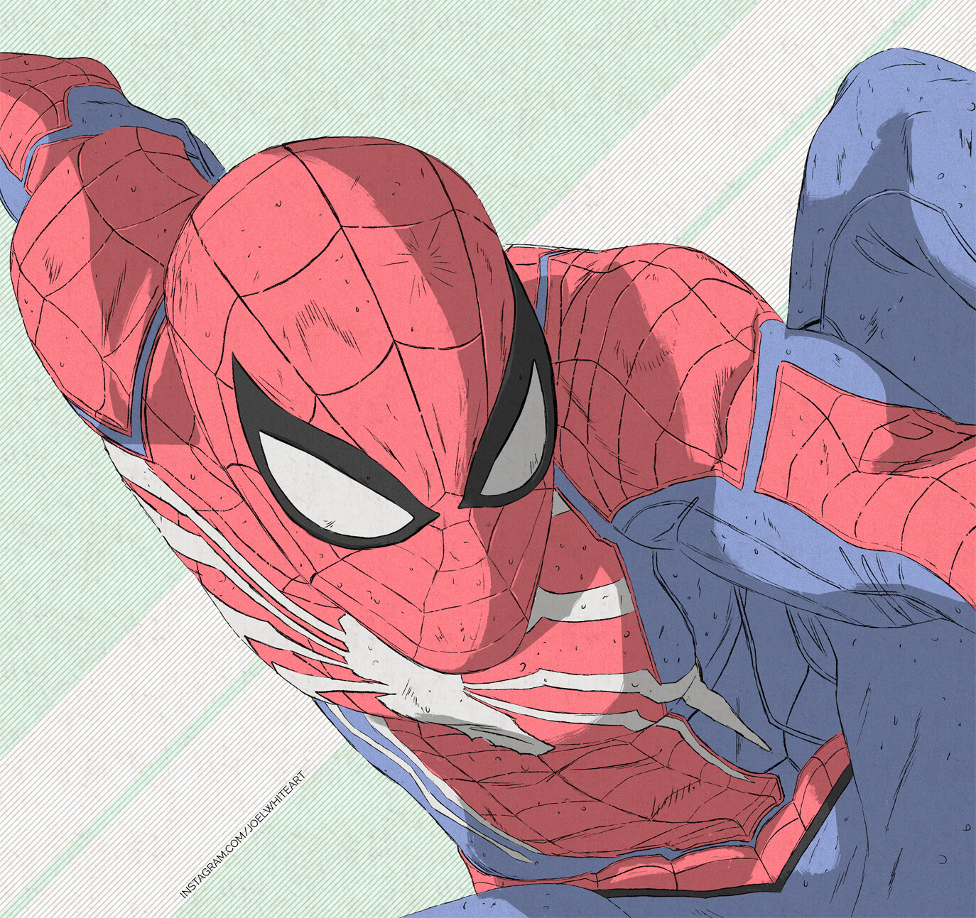 Concept Design of Spidermanfor fun  colors inspired by  mohammedagbadi spiderman avengers marvelcomics conce  Hombre araña  animado Marvel Superhéroes