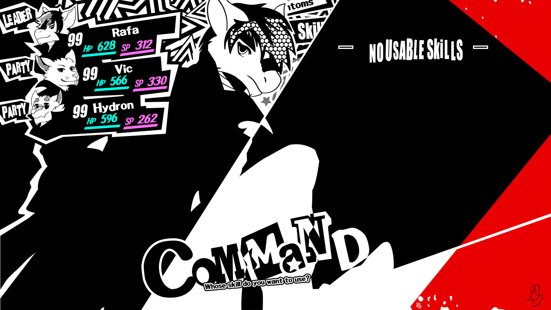 Artstation Persona 5 Hud Recreation Rafael Santana