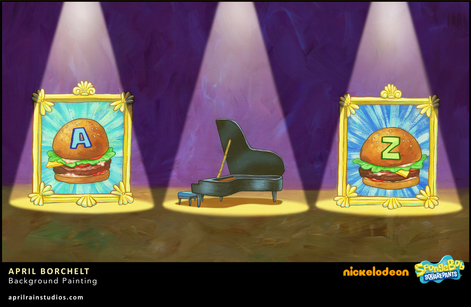 Artstation Spongebob Squarepants Background Art April Borchelt