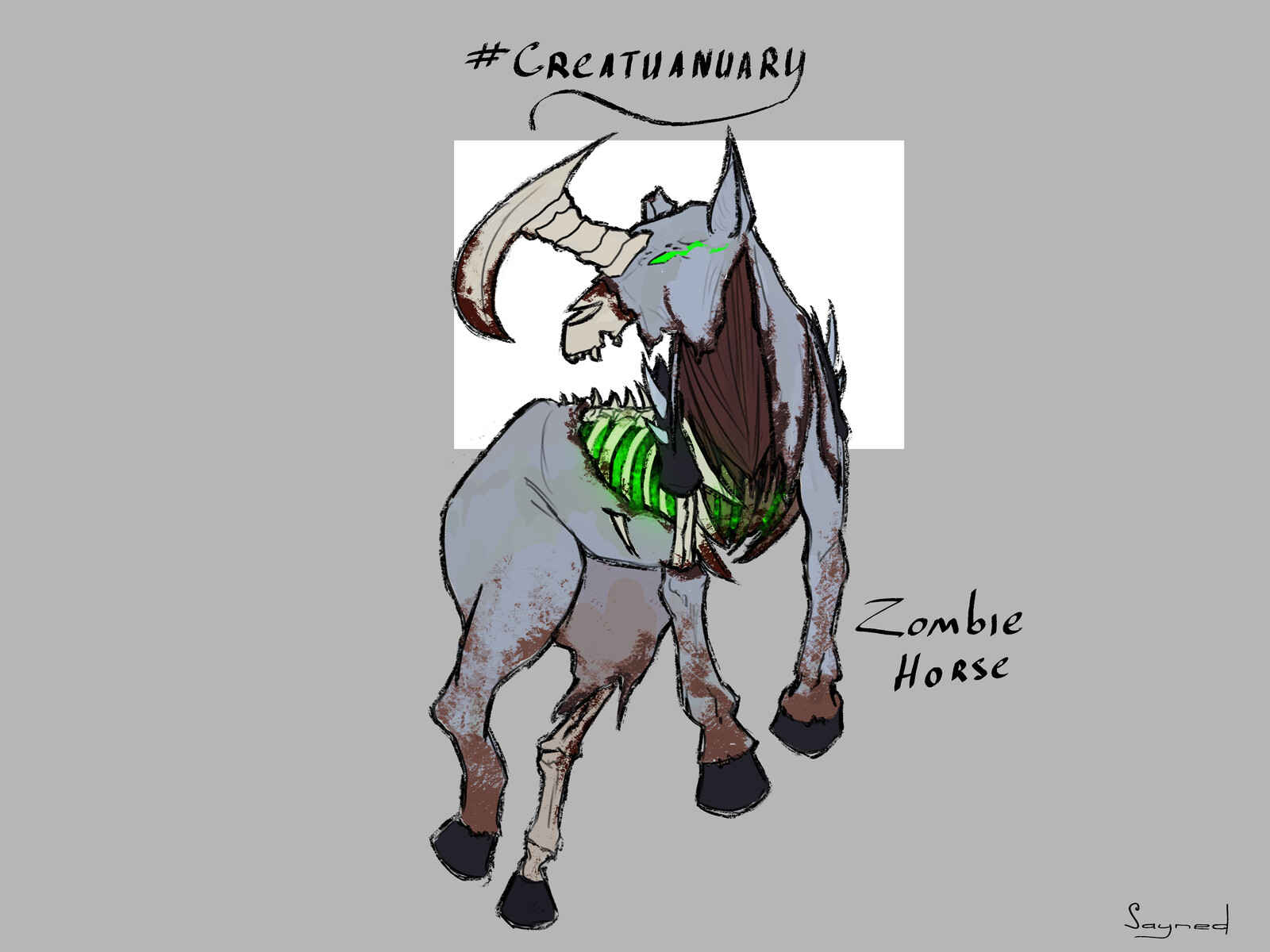 Day 5. Zombie Horse