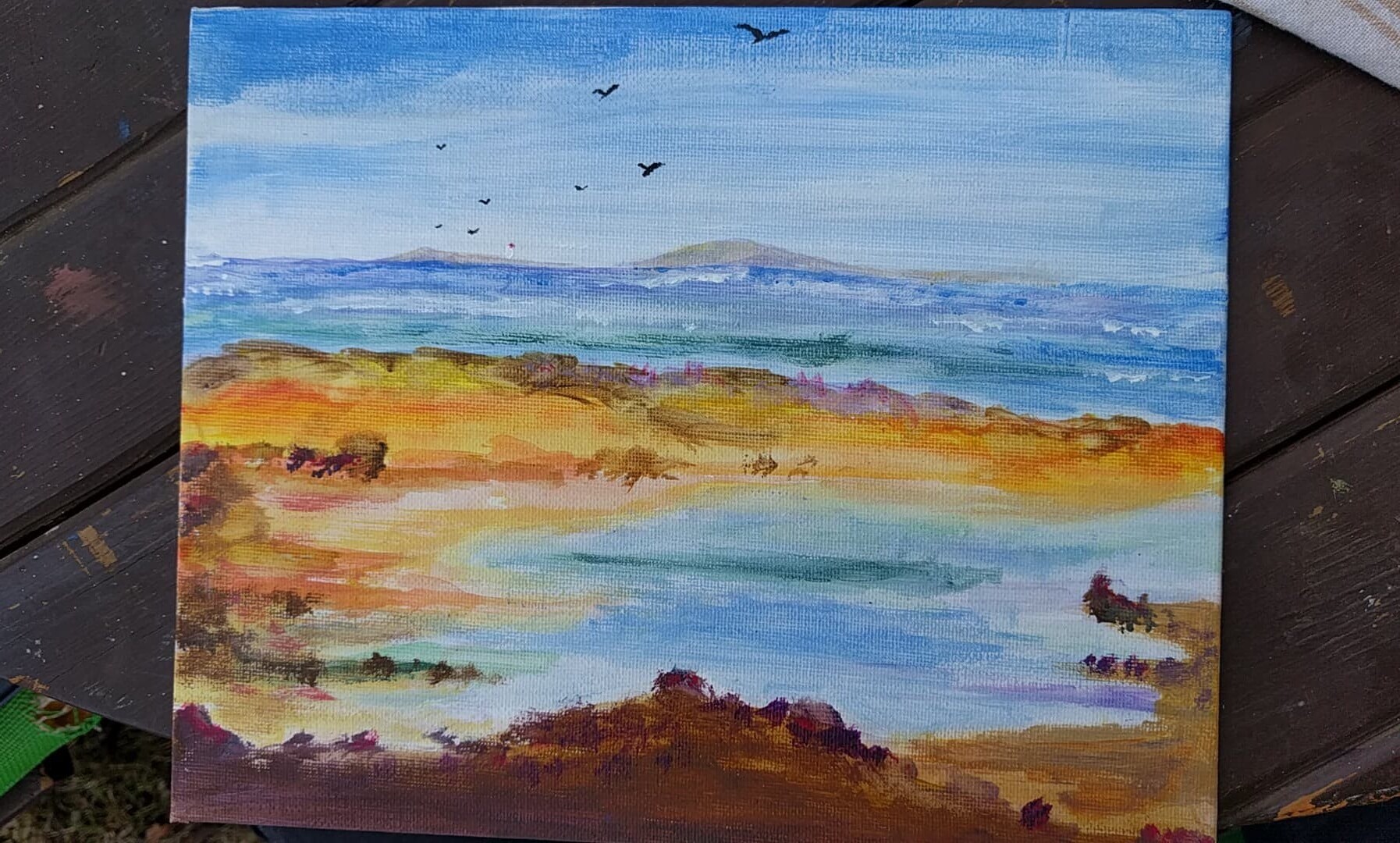 Sean Cashman Sea Side Acrylic