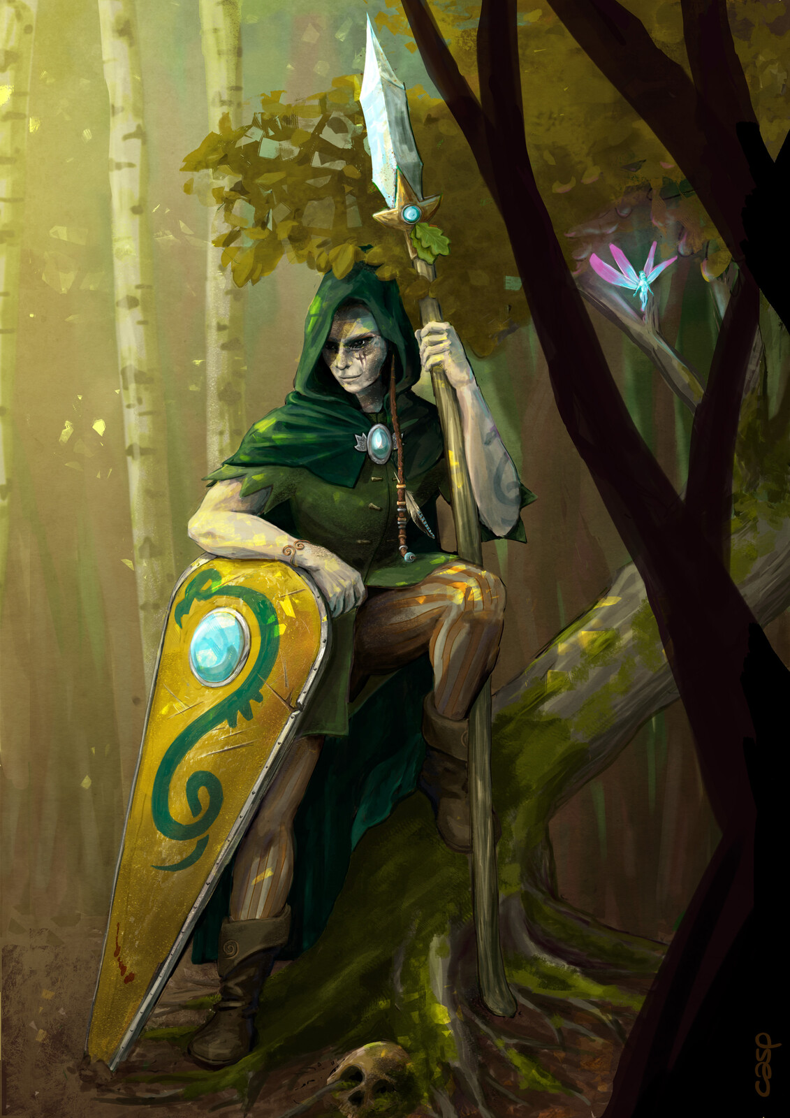 Artwork realised for the "Sylvan Elves" Army book of the free min...