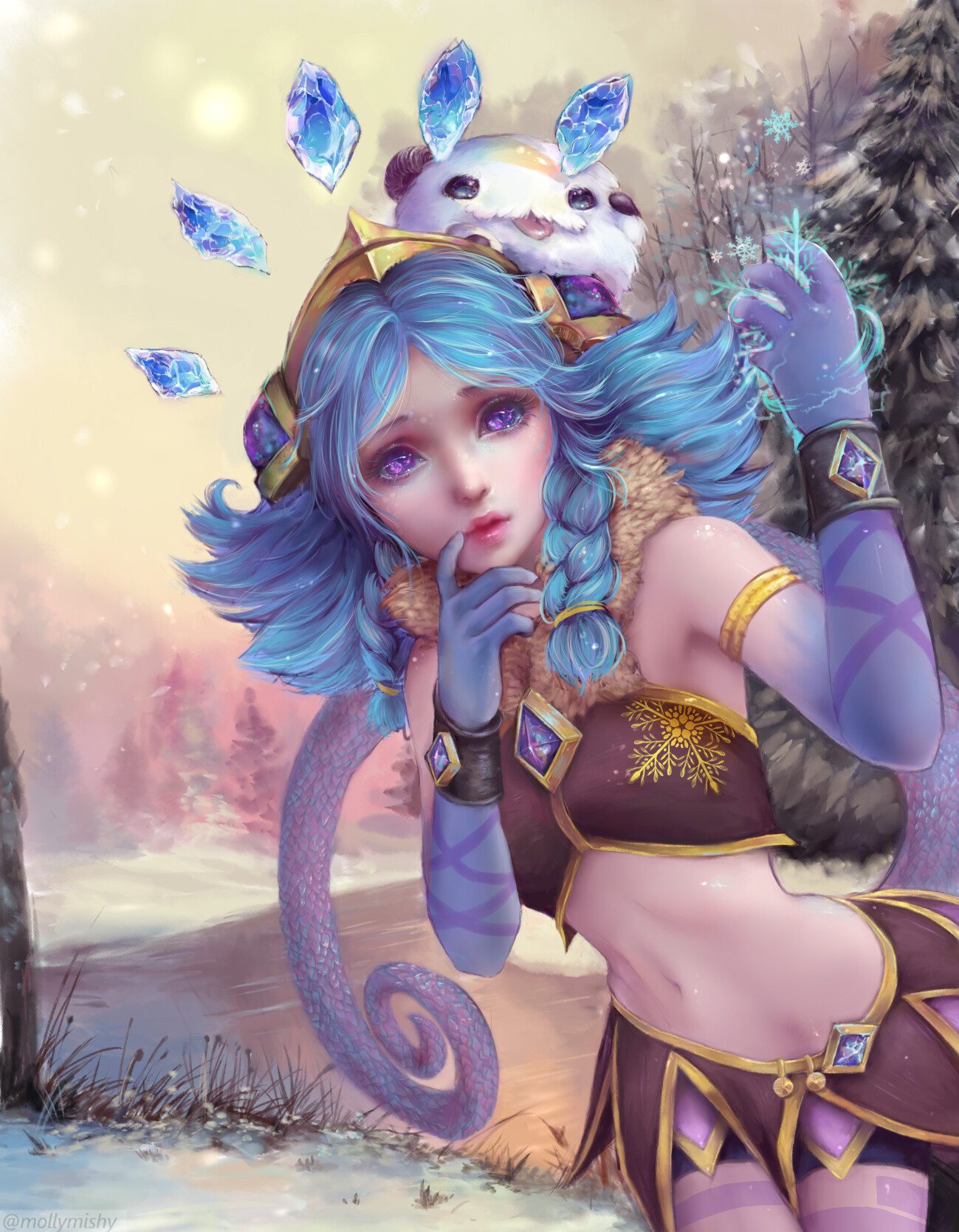 Artstation Winter Wonderland Neeko League Of Legends Molly Moore