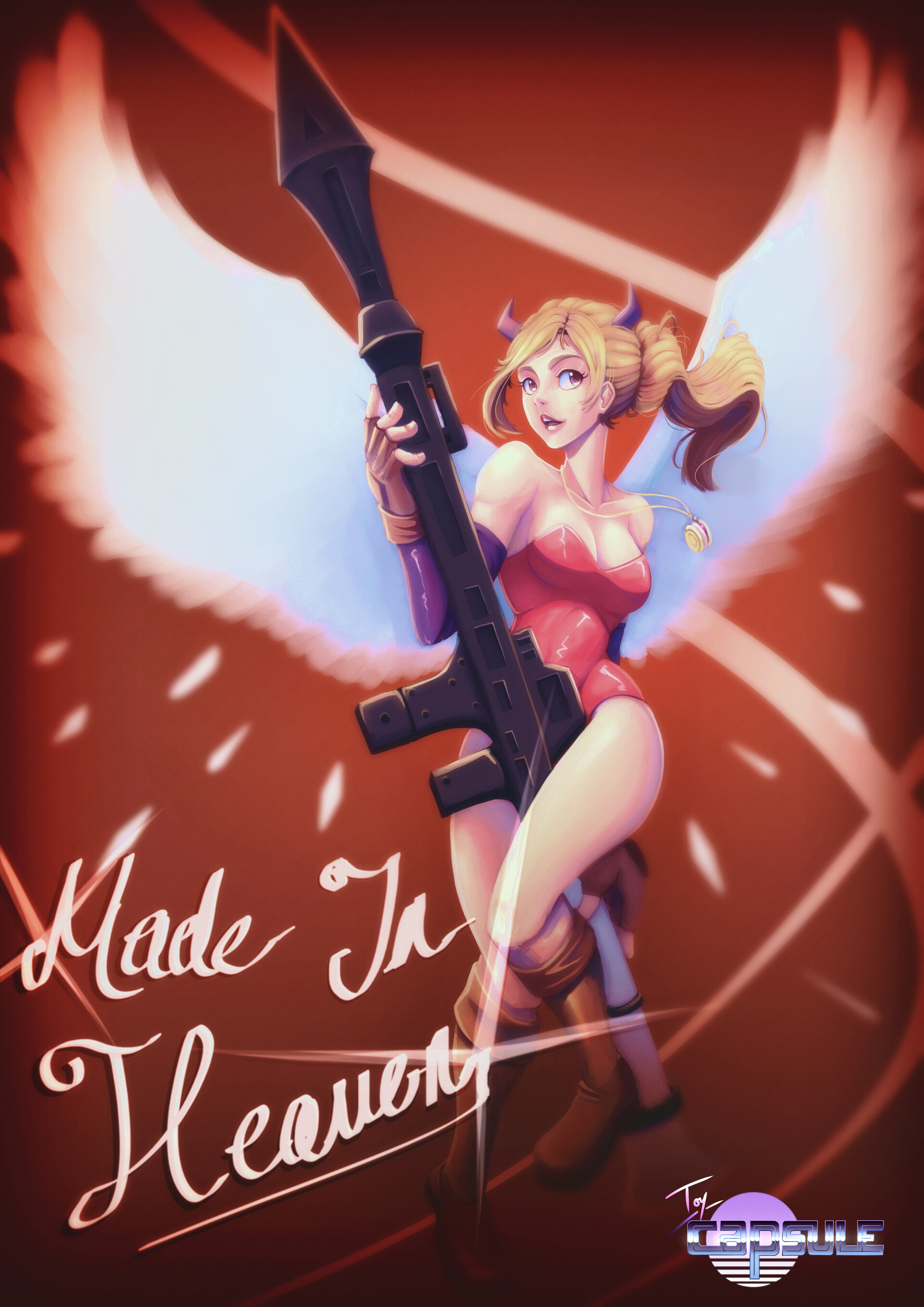 Made in Heaven Resident Evil 2 pin-up redraw - Made In Heaven