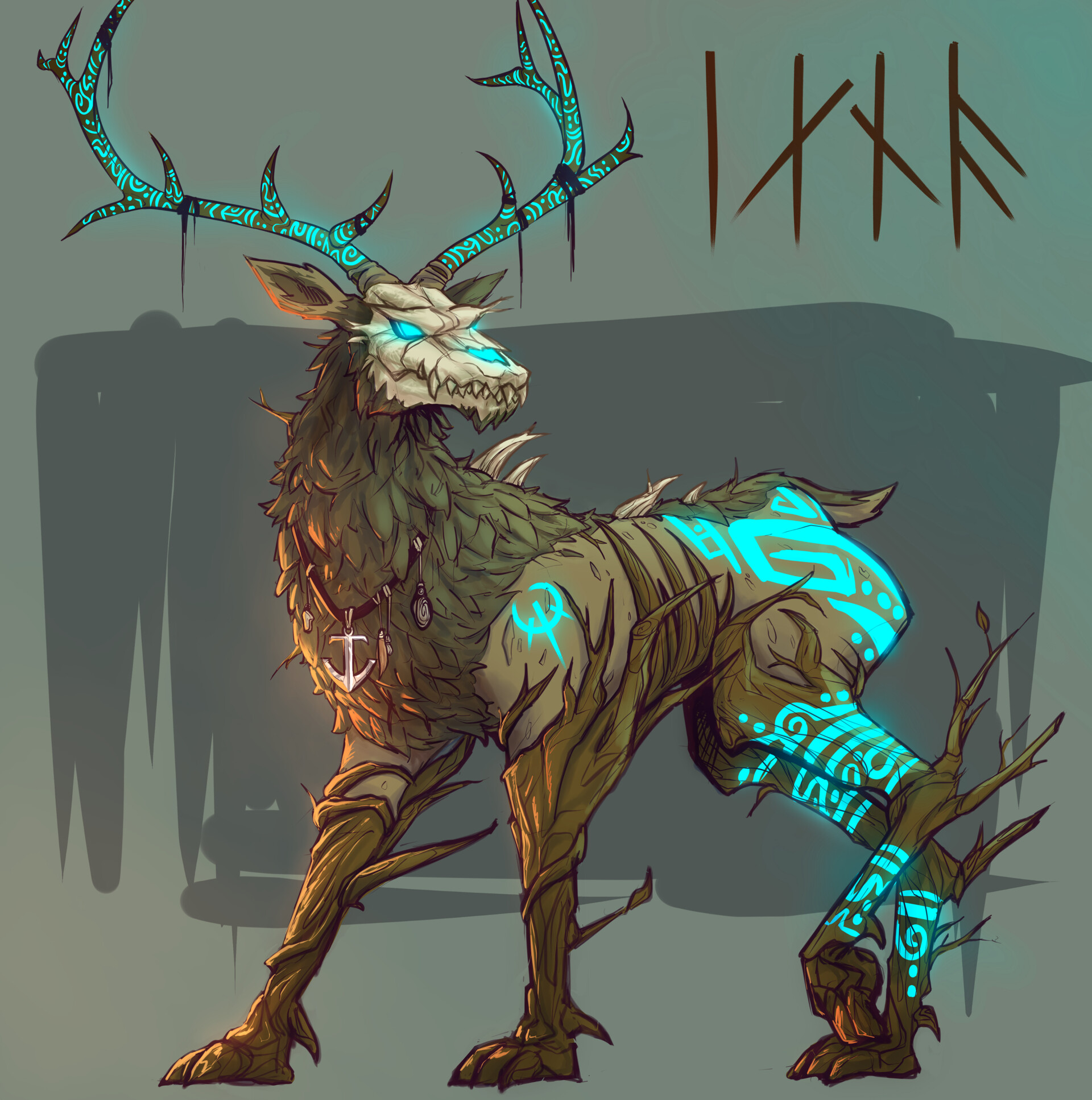 ArtStation Drust Deer Form