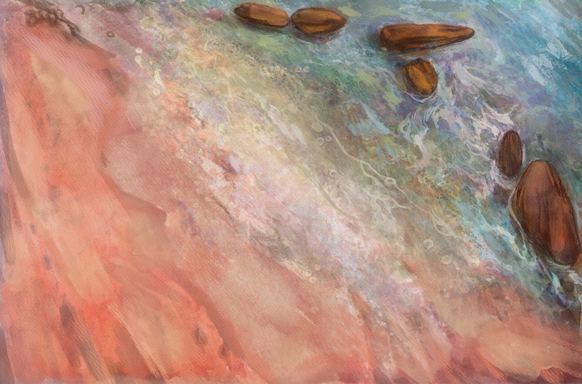 Artstation Sunset Beach Ash Coulter