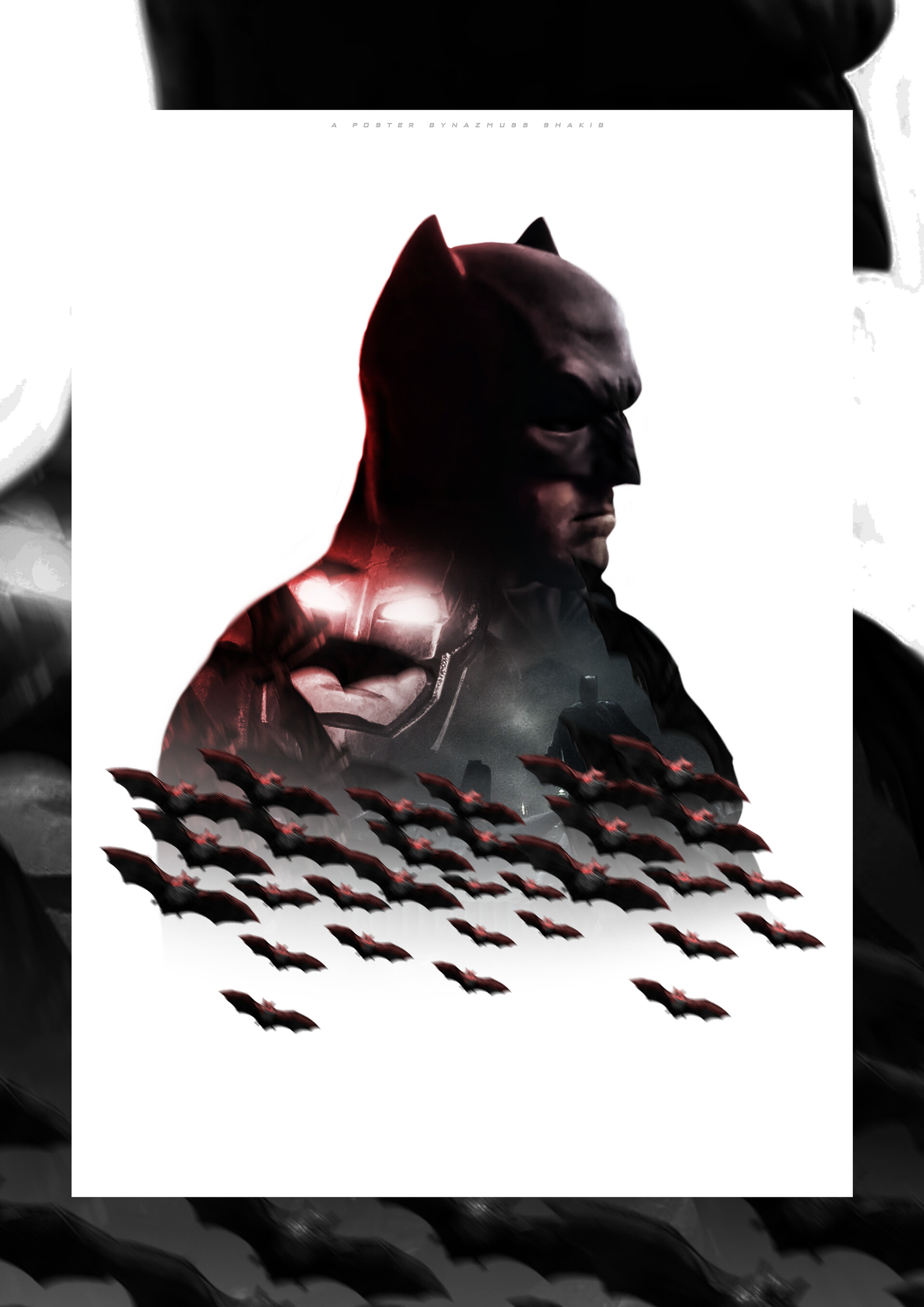 ArtStation - ben affleck as batman tribute poster
