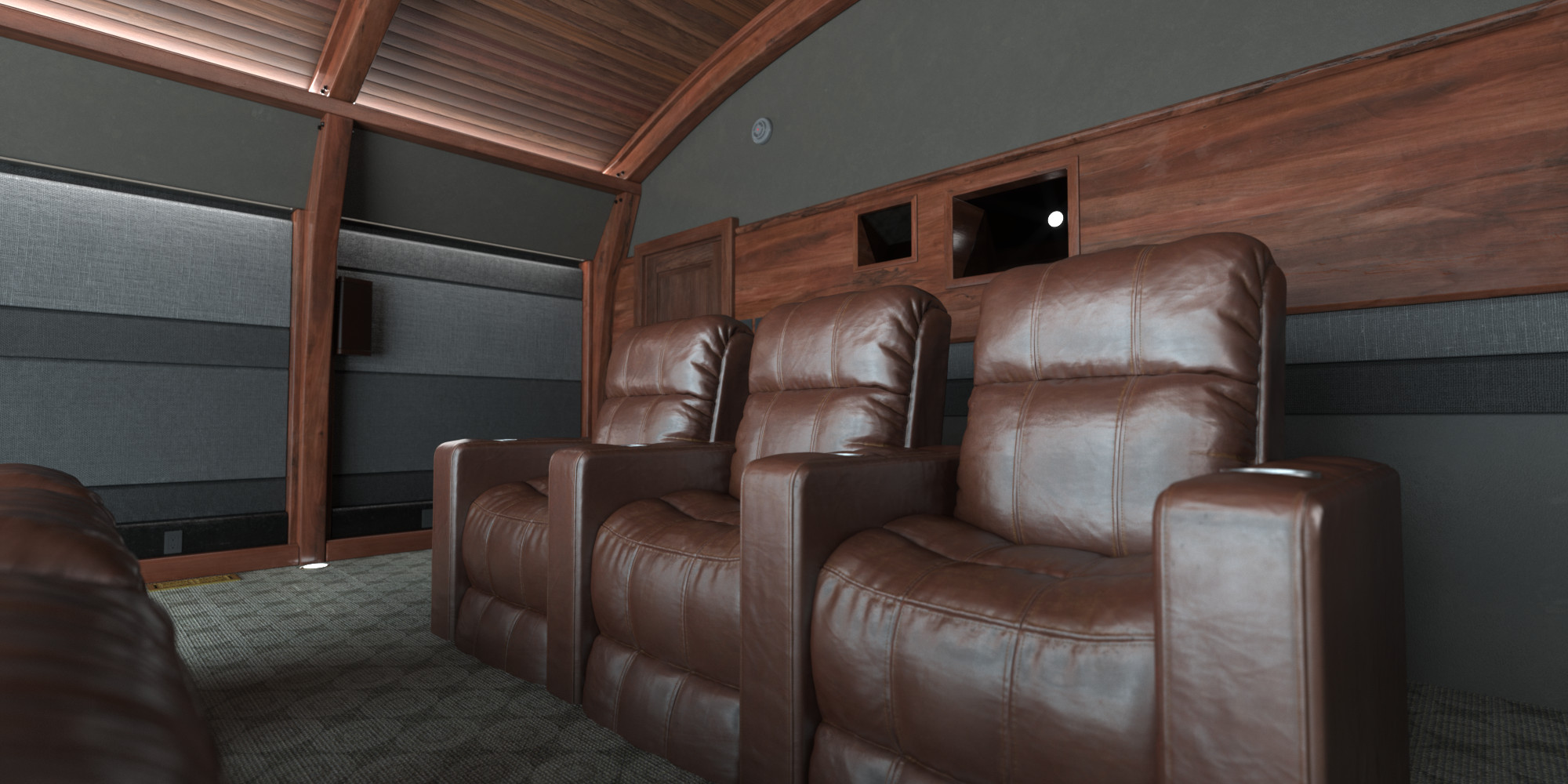 HBO Home Theater | Back wall