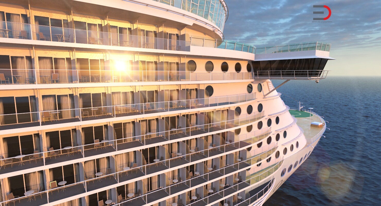 Artstation Cruise Ship Oasis Of The Seas Rigged 3d Model Andrey