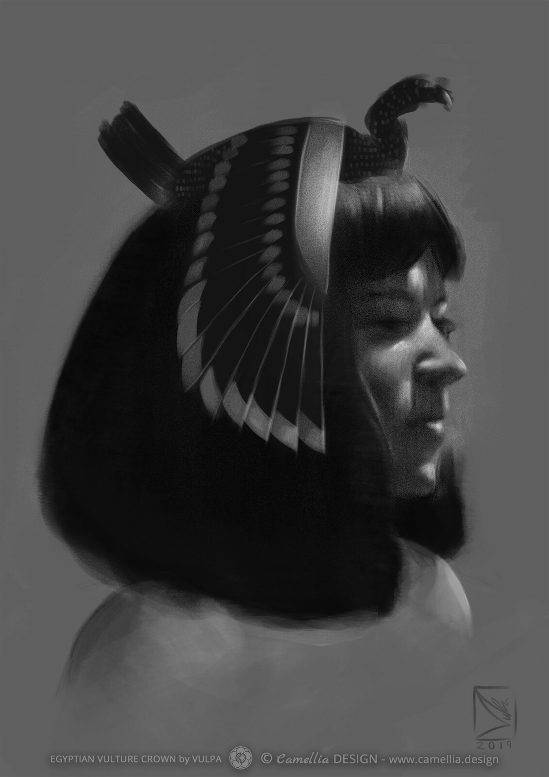 Artstation Egyptian Vulture Crown Vulpa Art