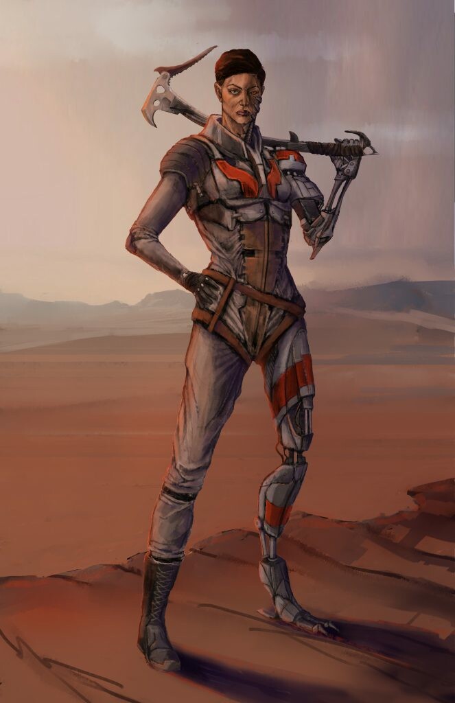 Hero character - Grave - No Helmet 