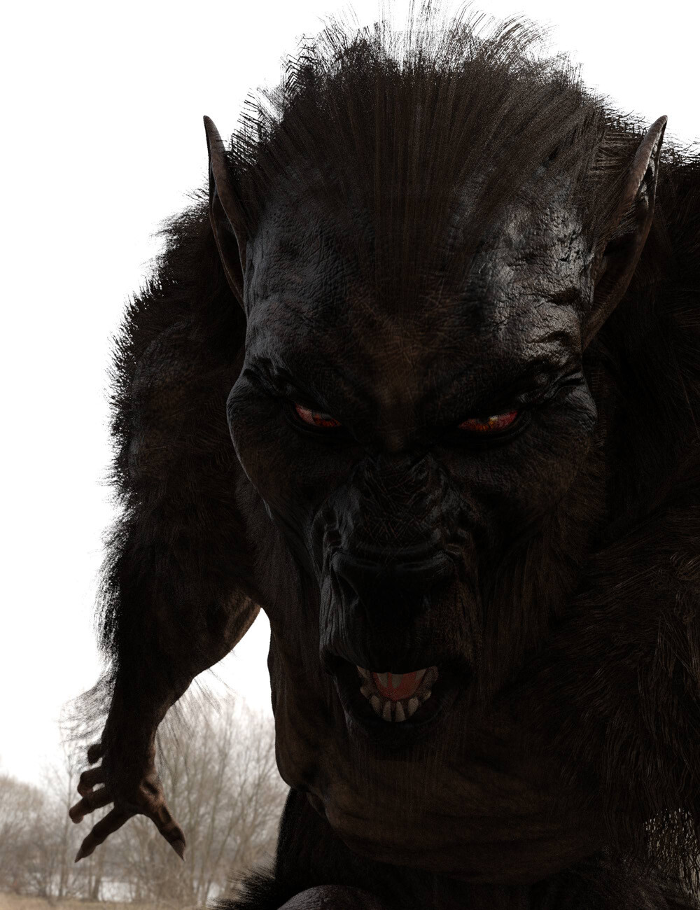 Sculpt, rigging, textures, fur: L. L. Garner
Render: L. L. Garner