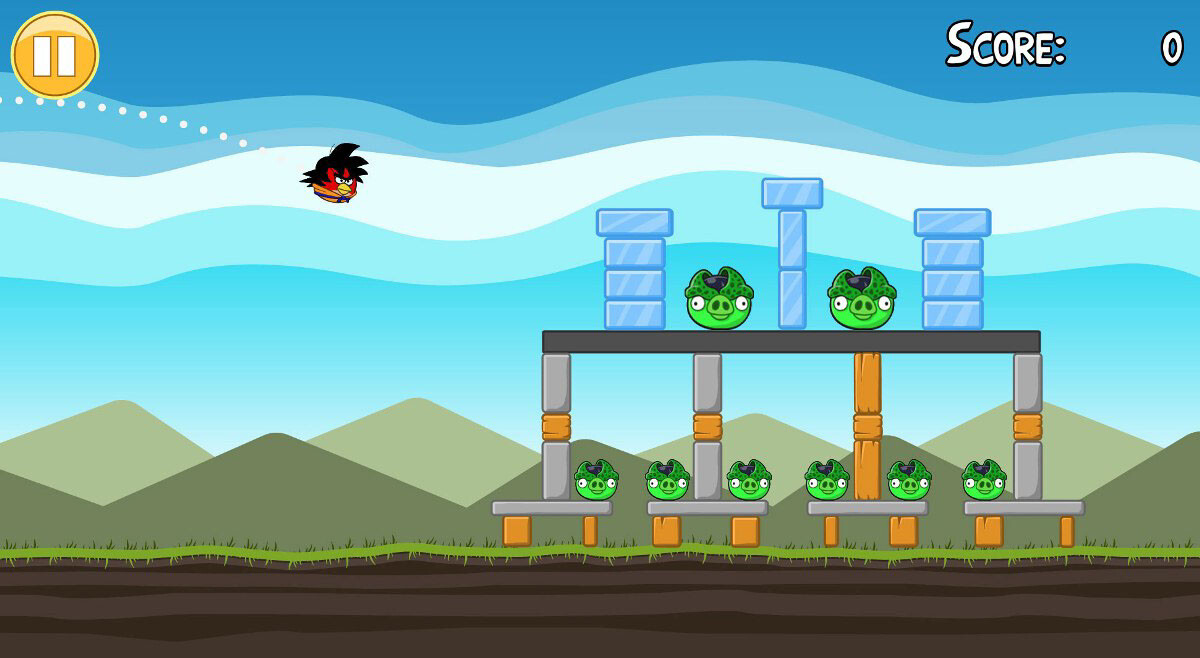 Artstation Angry Birds Dragon Ball Z Douglas Caldeira