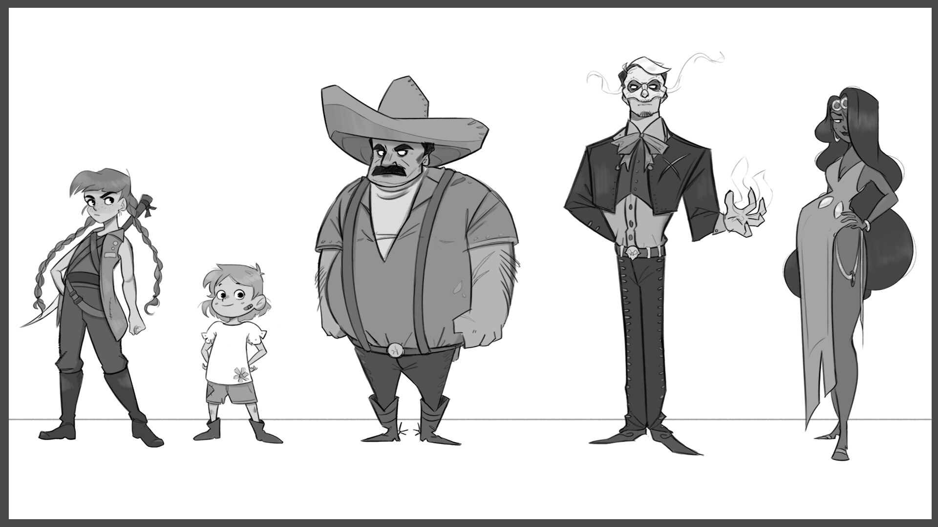 Artstation El Charro Negro Line Up Emilia Sandoval