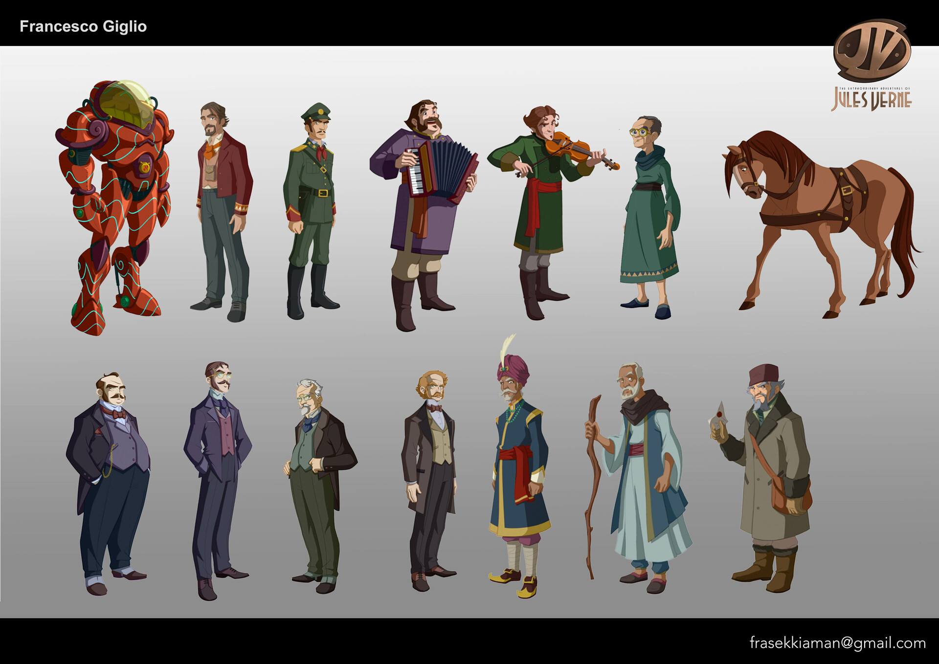 Artstation The Extraordinary Adventures Of Jules Verne Francesco Giglio