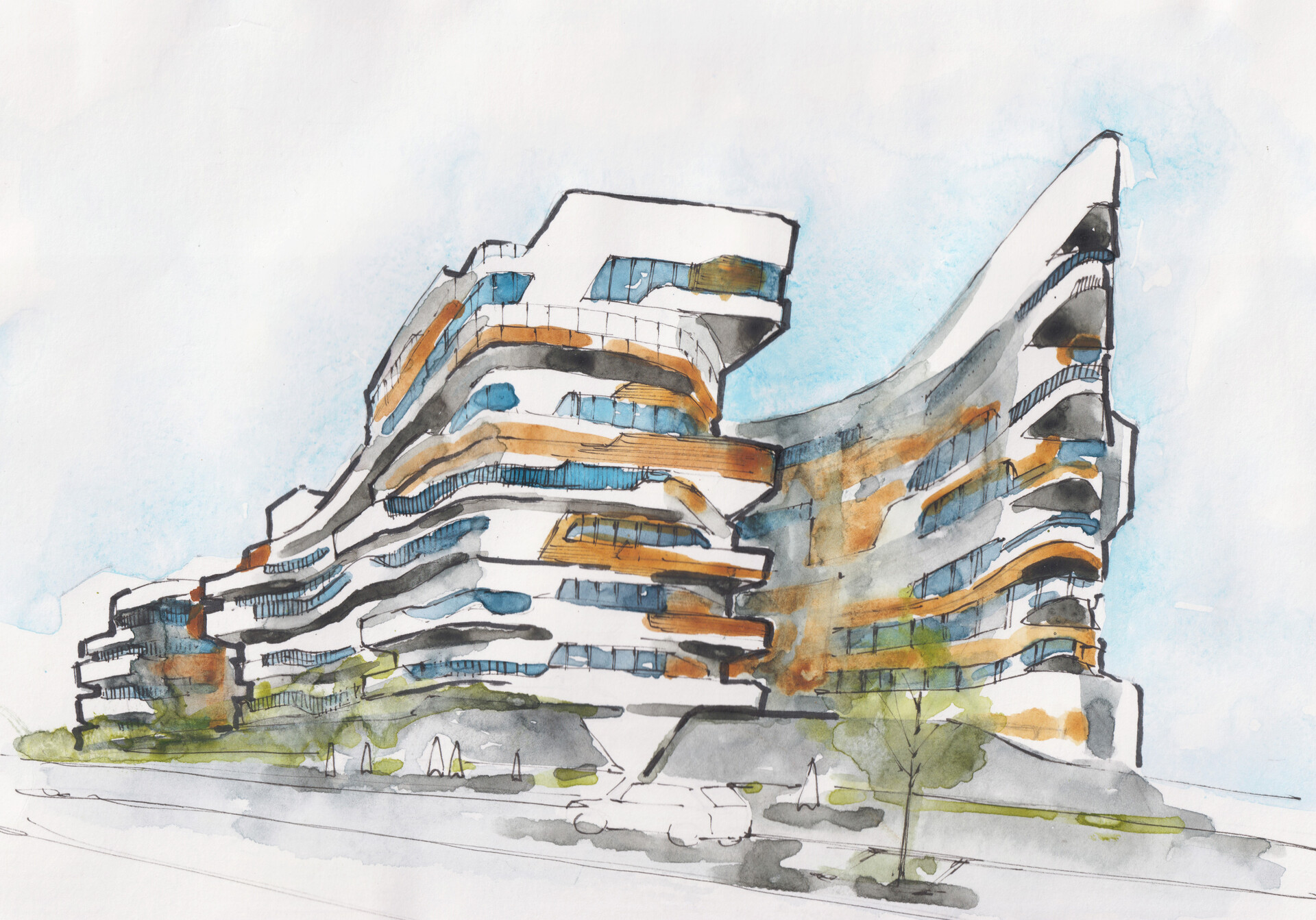 Top 67 Zaha Hadid Buildings Sketches Vn
