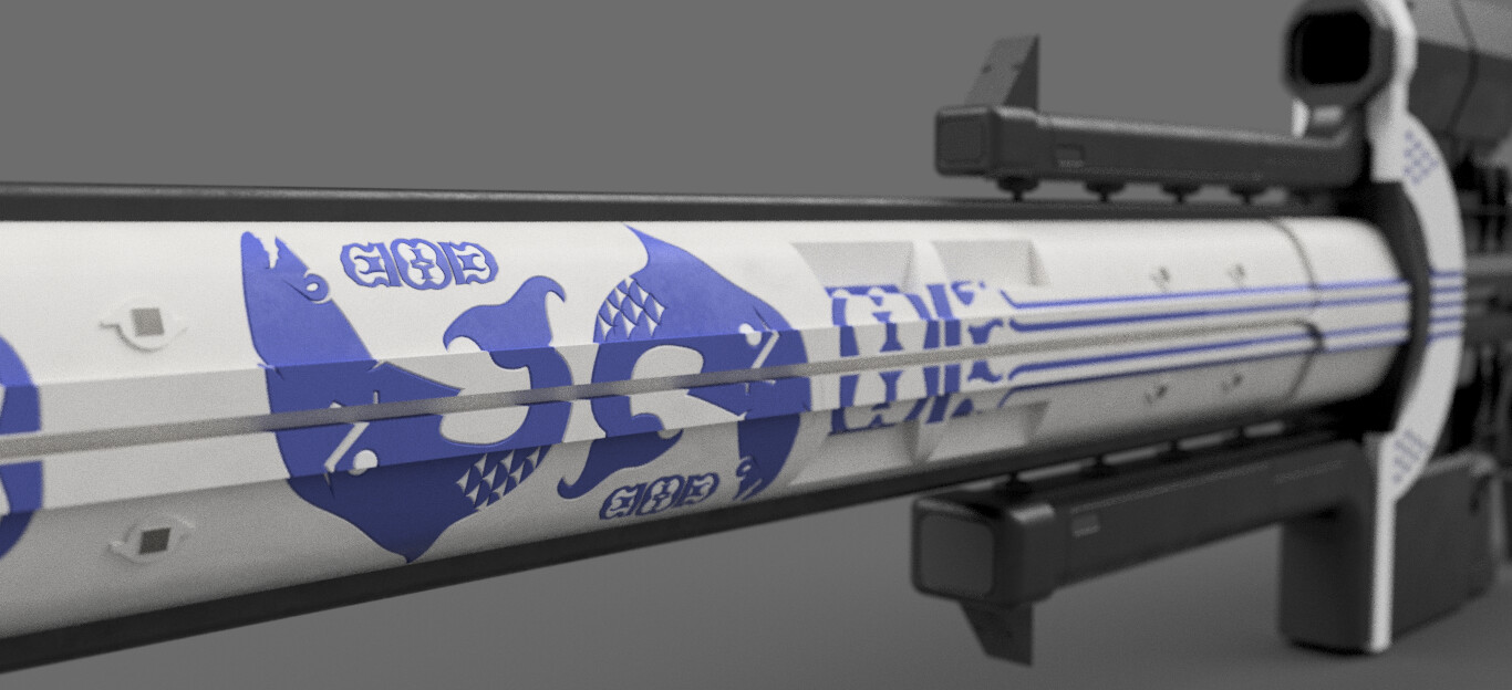 Artstation Destiny 2 Izanagi S Burden Rifle 3d Model Damian