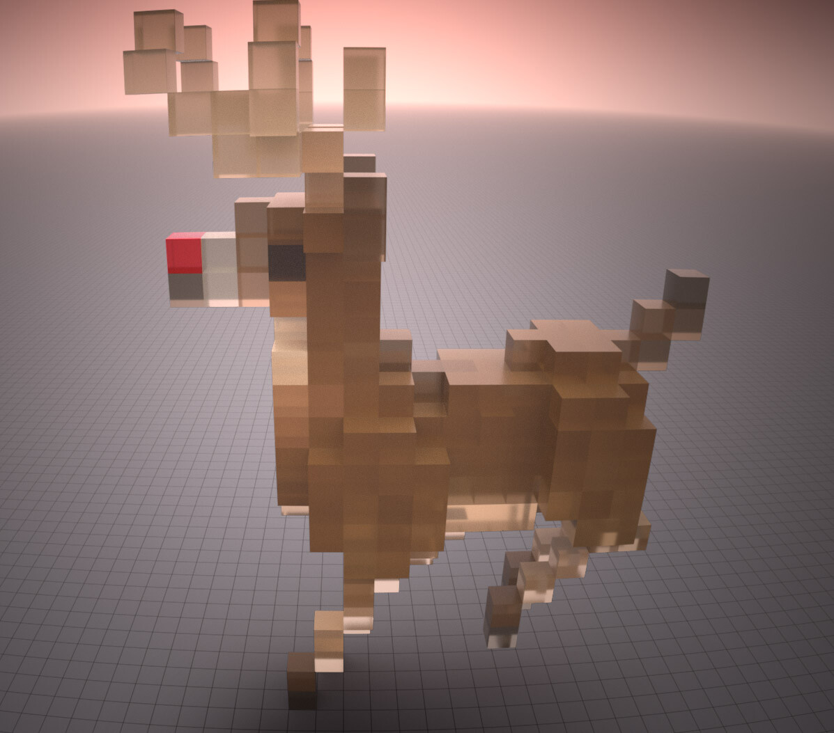 Voxel Stag