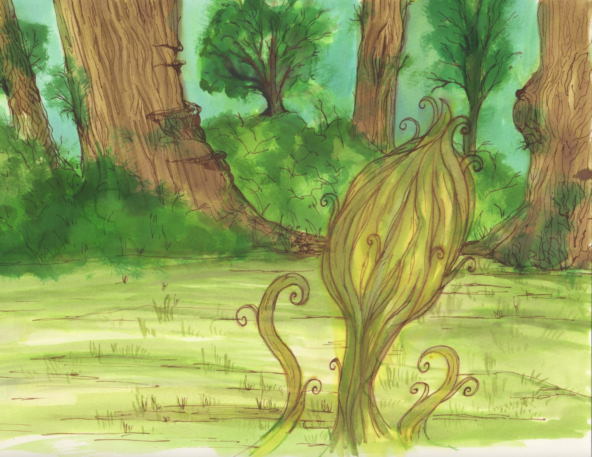 Zoe Nowoslawski Watercolor Backgrounds From Psalms Of Plants