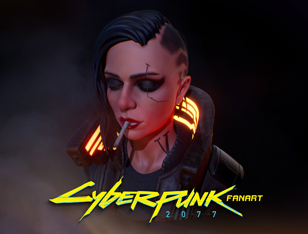ArtStation - Cyberpunk 2077 V FanArt