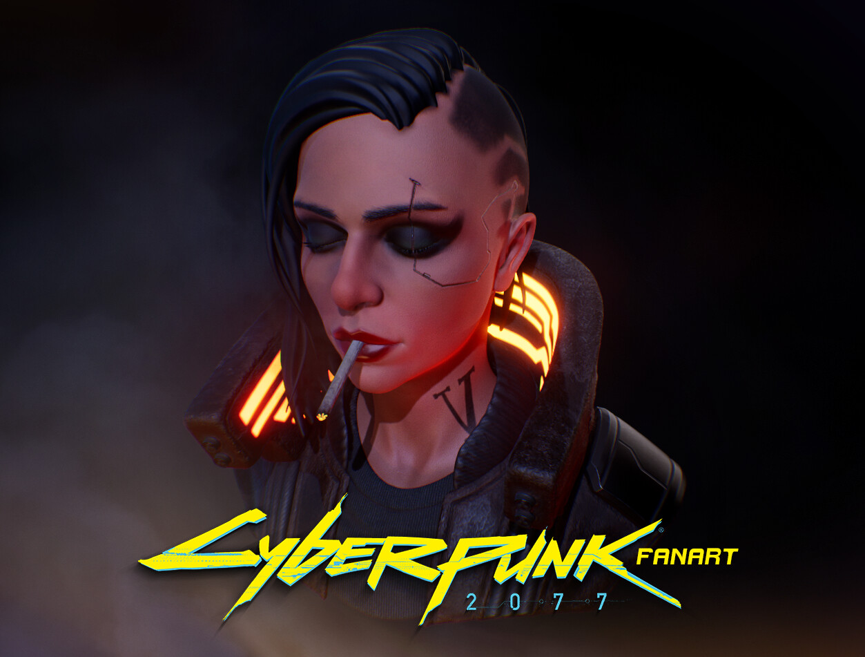 Artstation Cyberpunk 2077 V Fanart Oliver Spasovski