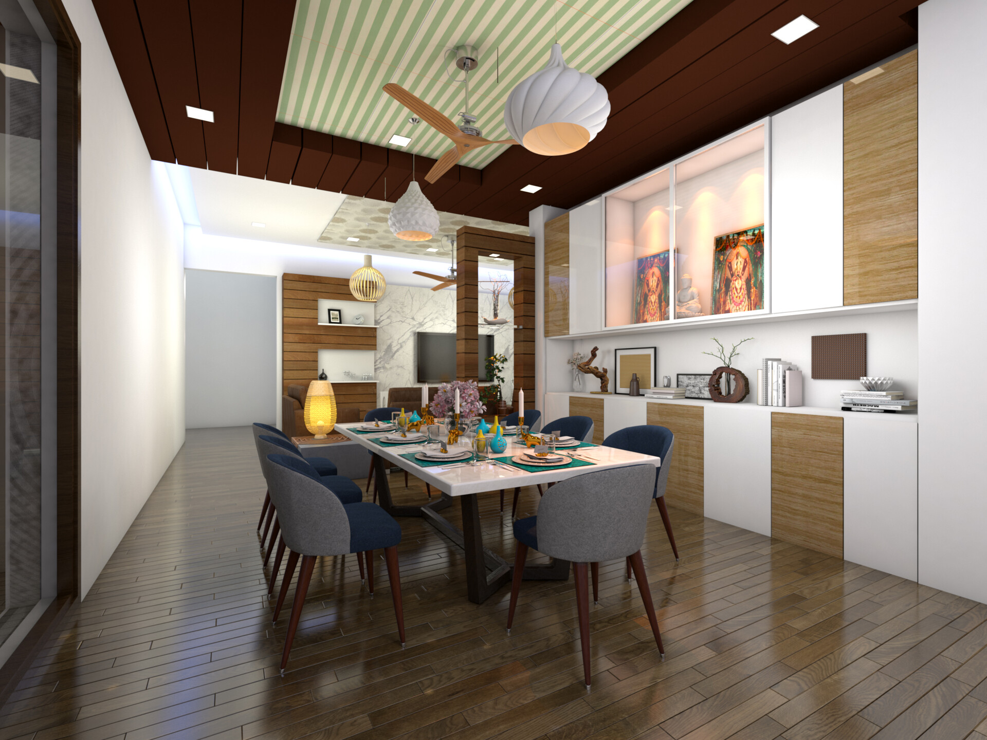Artstation 3d Living Room Interior View Shubham Chaturvedi