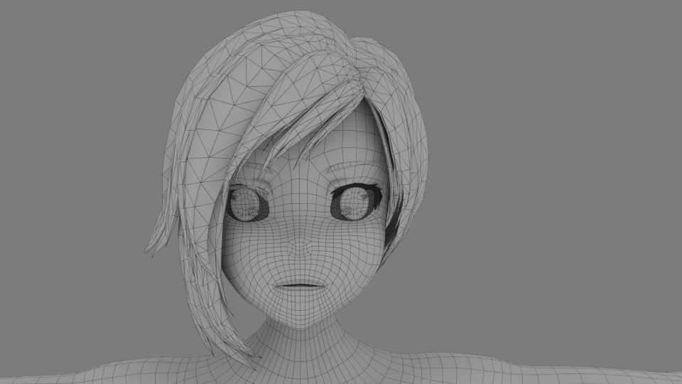 Wireframe of current face
