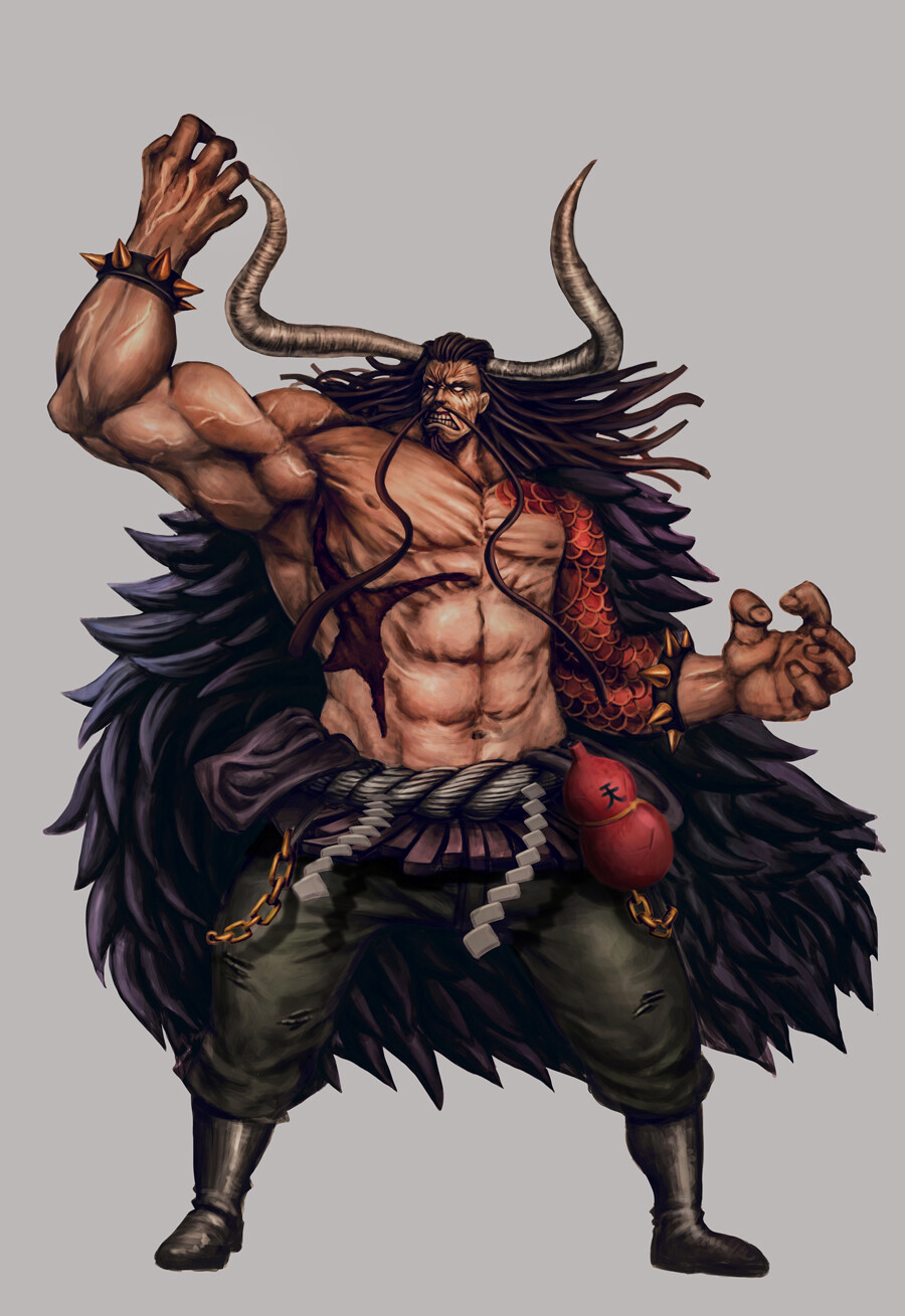Artstation One Piece Kaido Krisada Taimsuwan