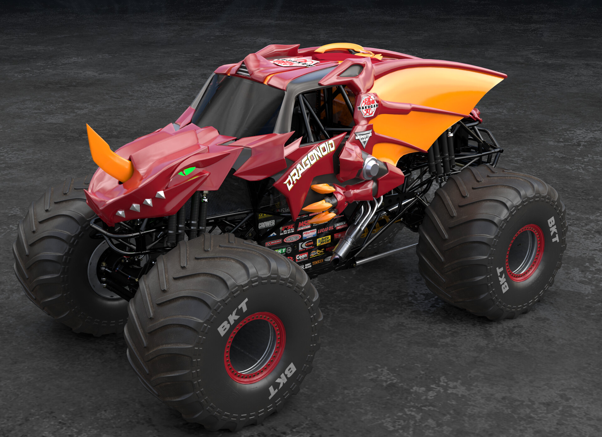 bakugan dragonoid monster truck toy