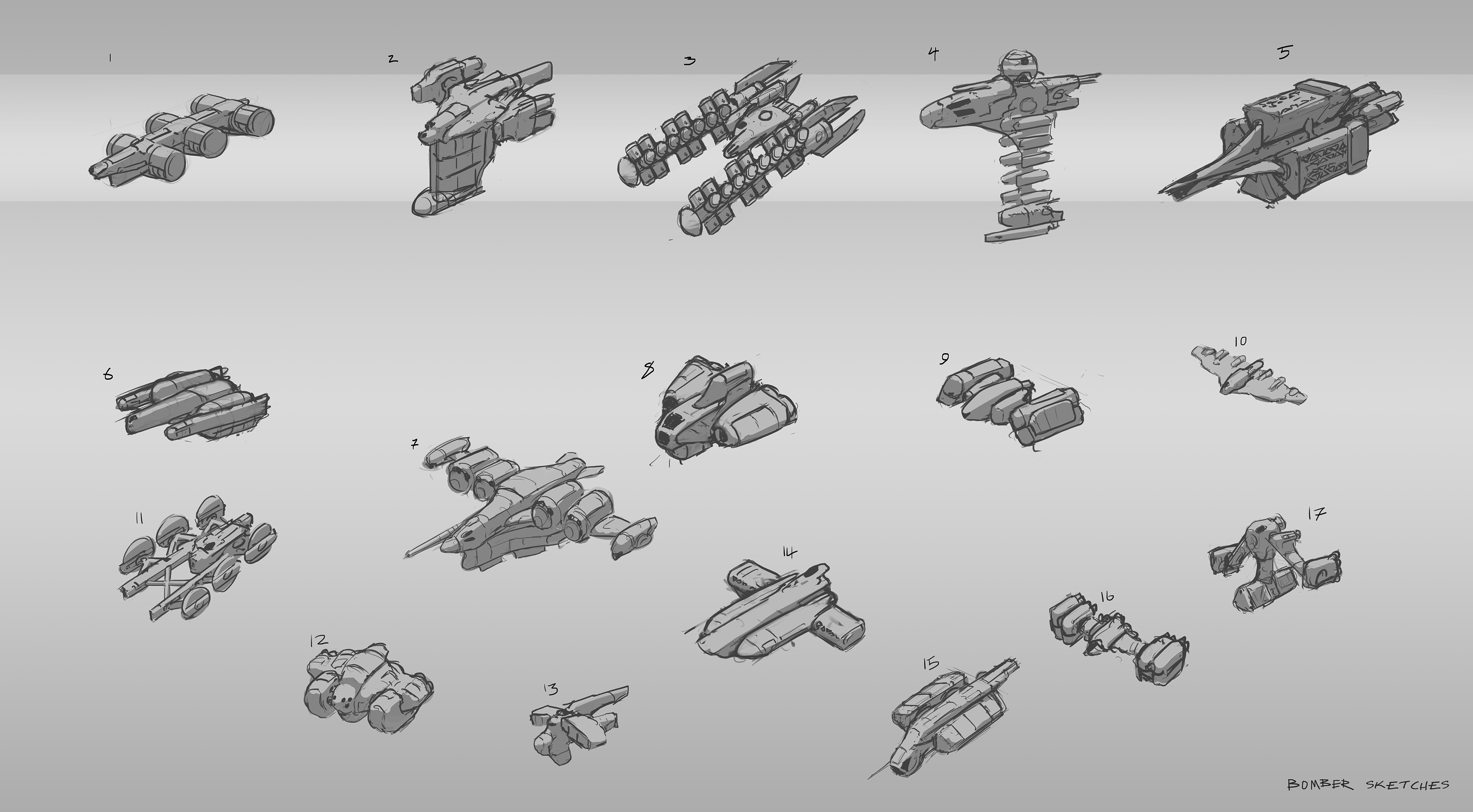 Bomber Sketches