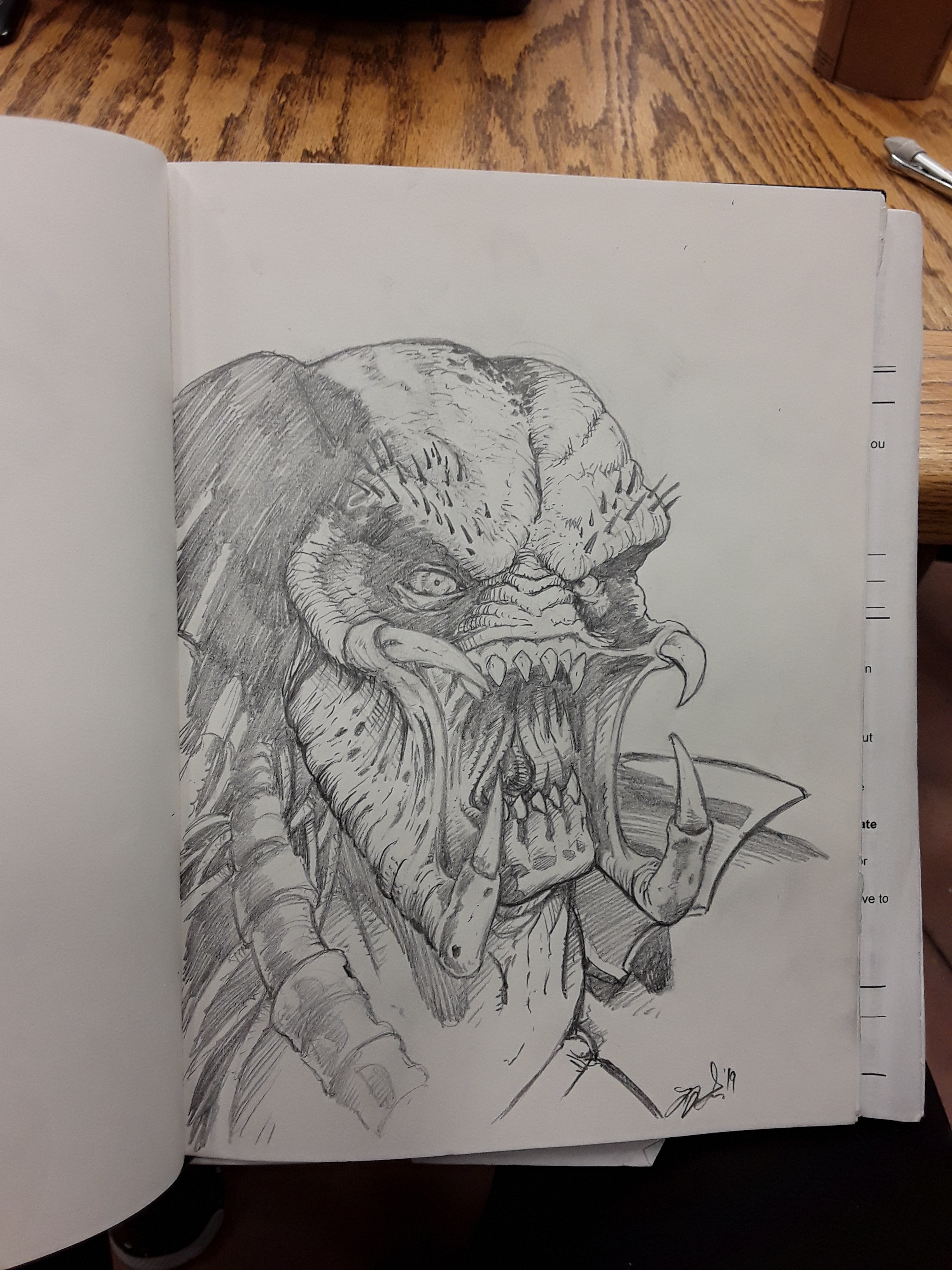 Lunch sketch: Predator 