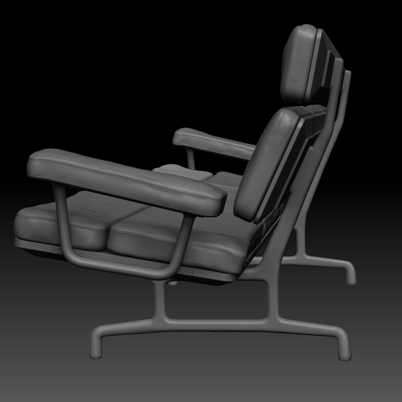 Eames couch - side