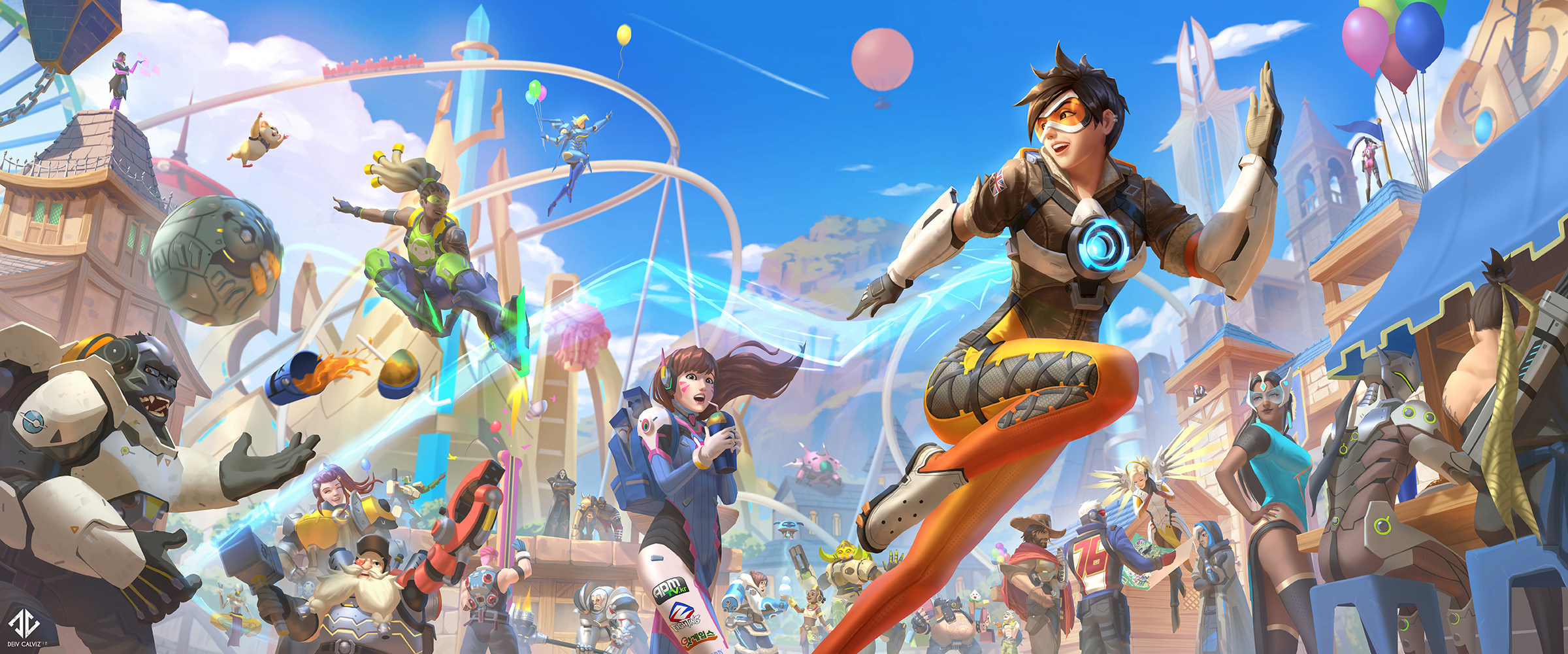 Deiv calviz concept artist and illustrator overwatch fan art