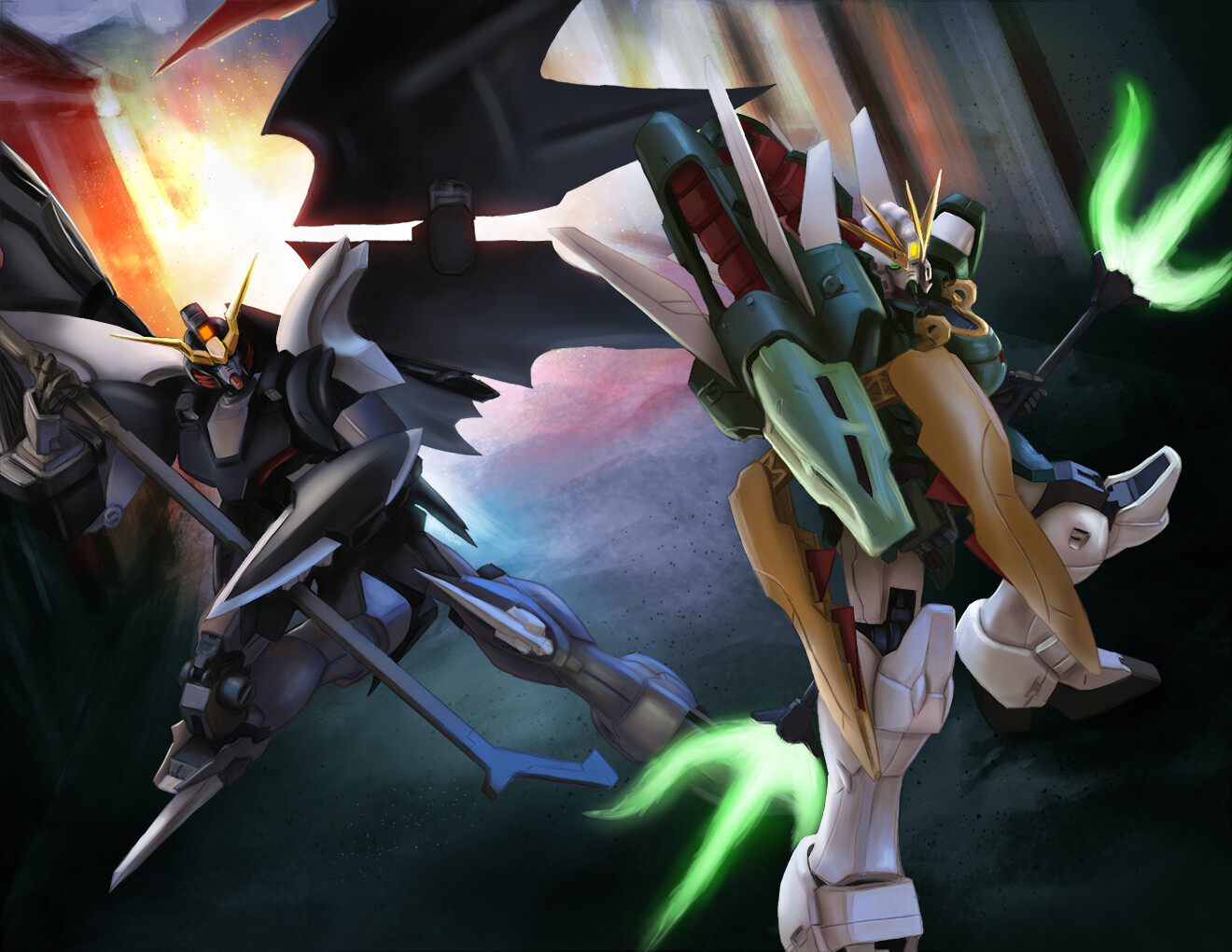 Deathscythe and Nataku.