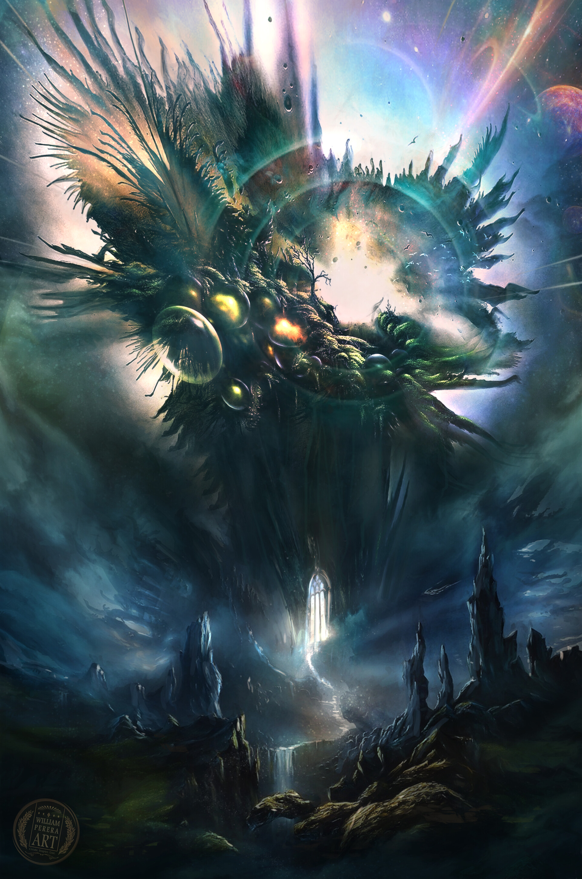 Artstation Yggdrasil The Tree Of Life William Perera Yggdrasil, also known as the tree of the world or the world's tree, is a concept used by the asgardians to describe the cosmic nimbus, with each branch or root representing one of the nine realms. the tree of life william perera