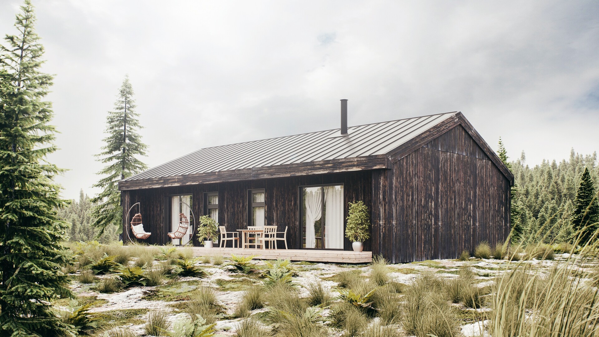 Artstation Scandinavian Style Cabin Karl Martin Raastas