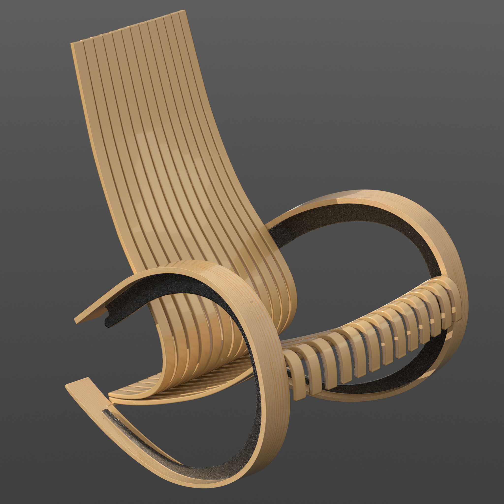 Quick modeling &amp; texture challenge - Cato-style rocker.