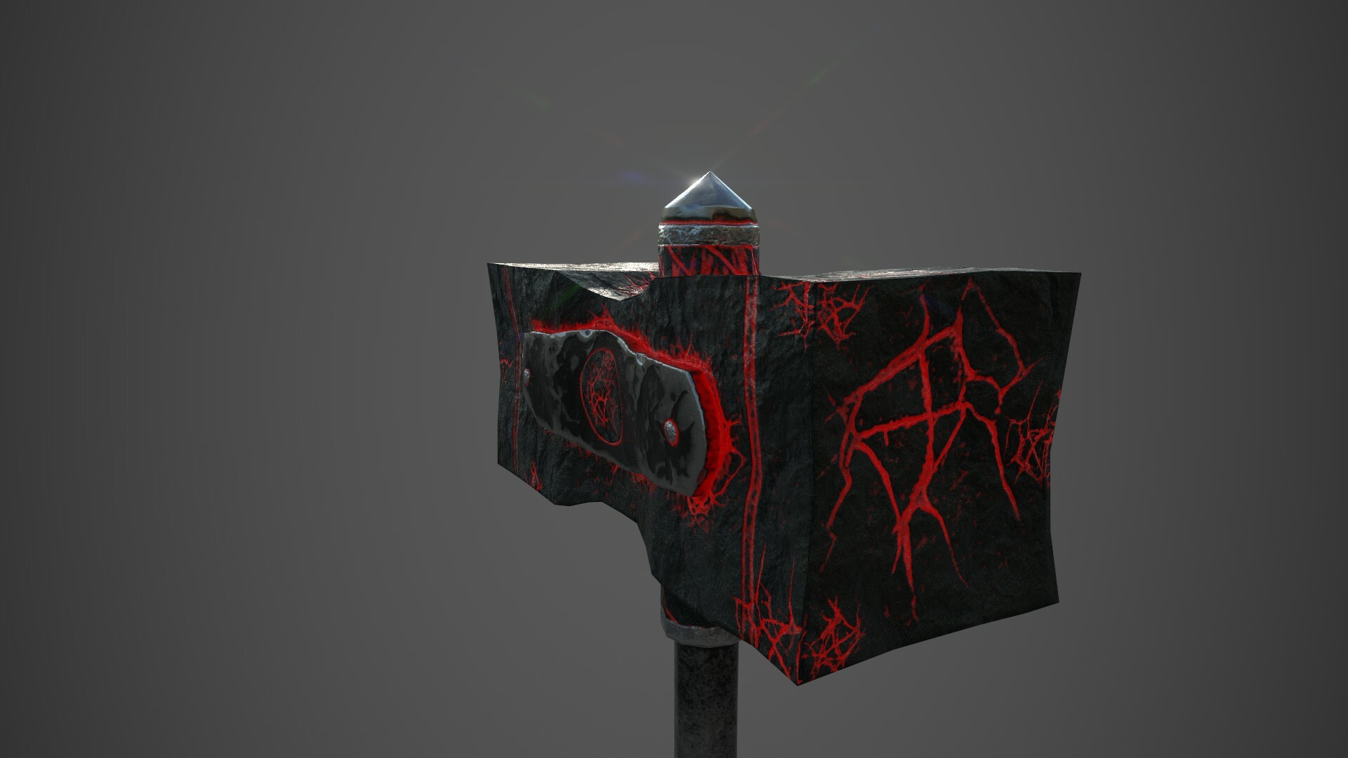 ArtStation Warrior lava hammer