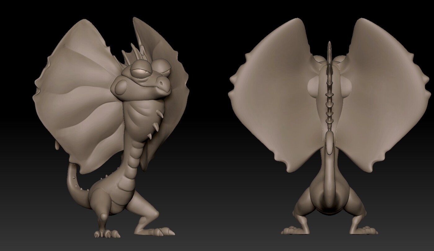 Arik Newman - Frilled Lizard, image size:1400x810