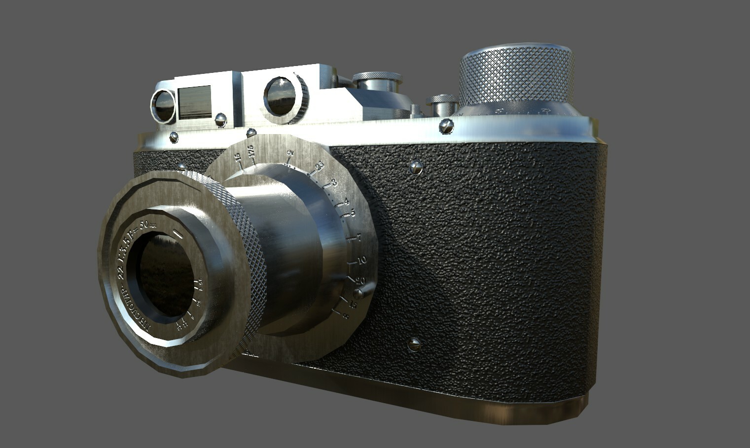 vintage camera front view