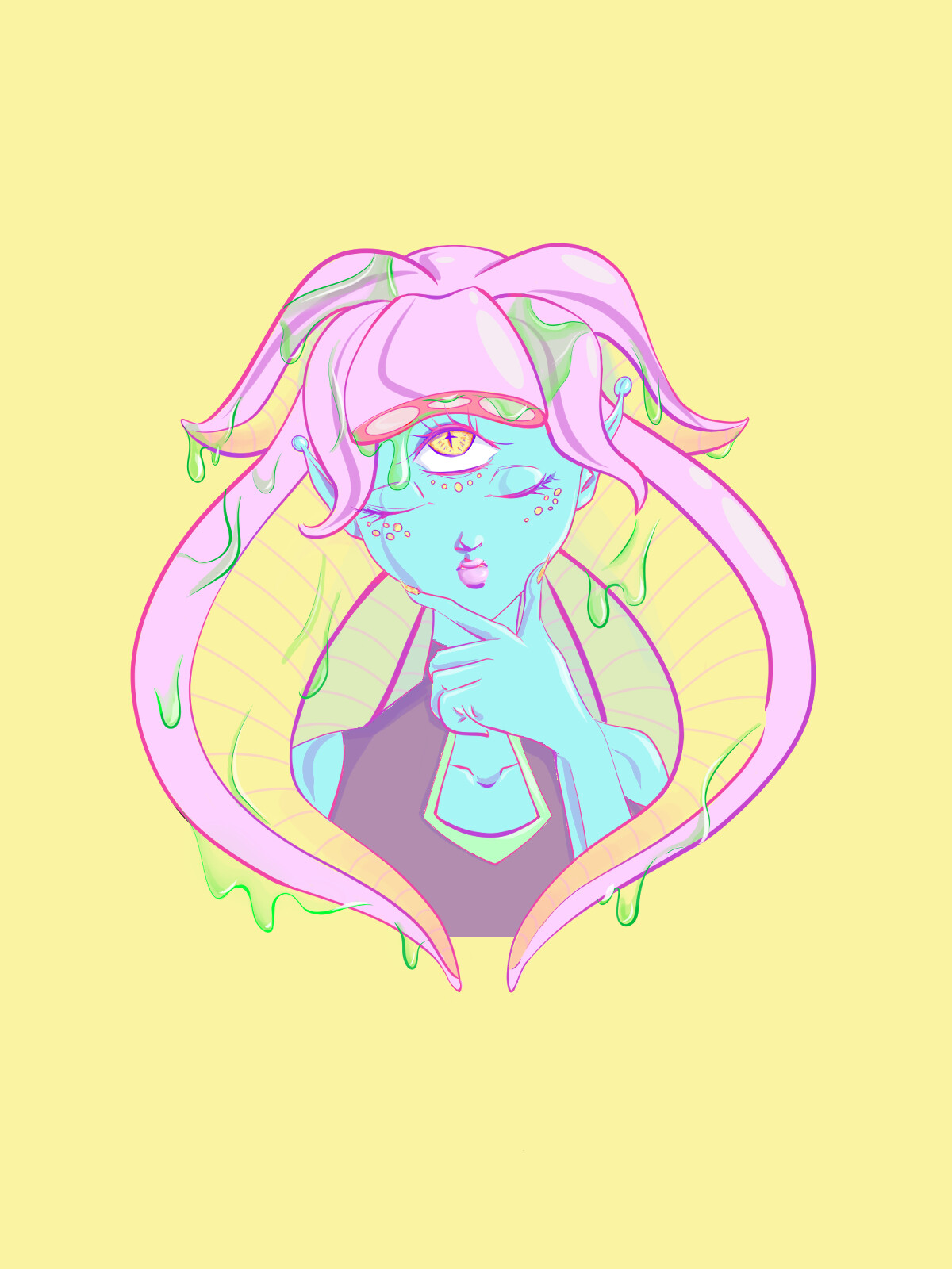 Artstation Alien Sticker Design Masha Rubi