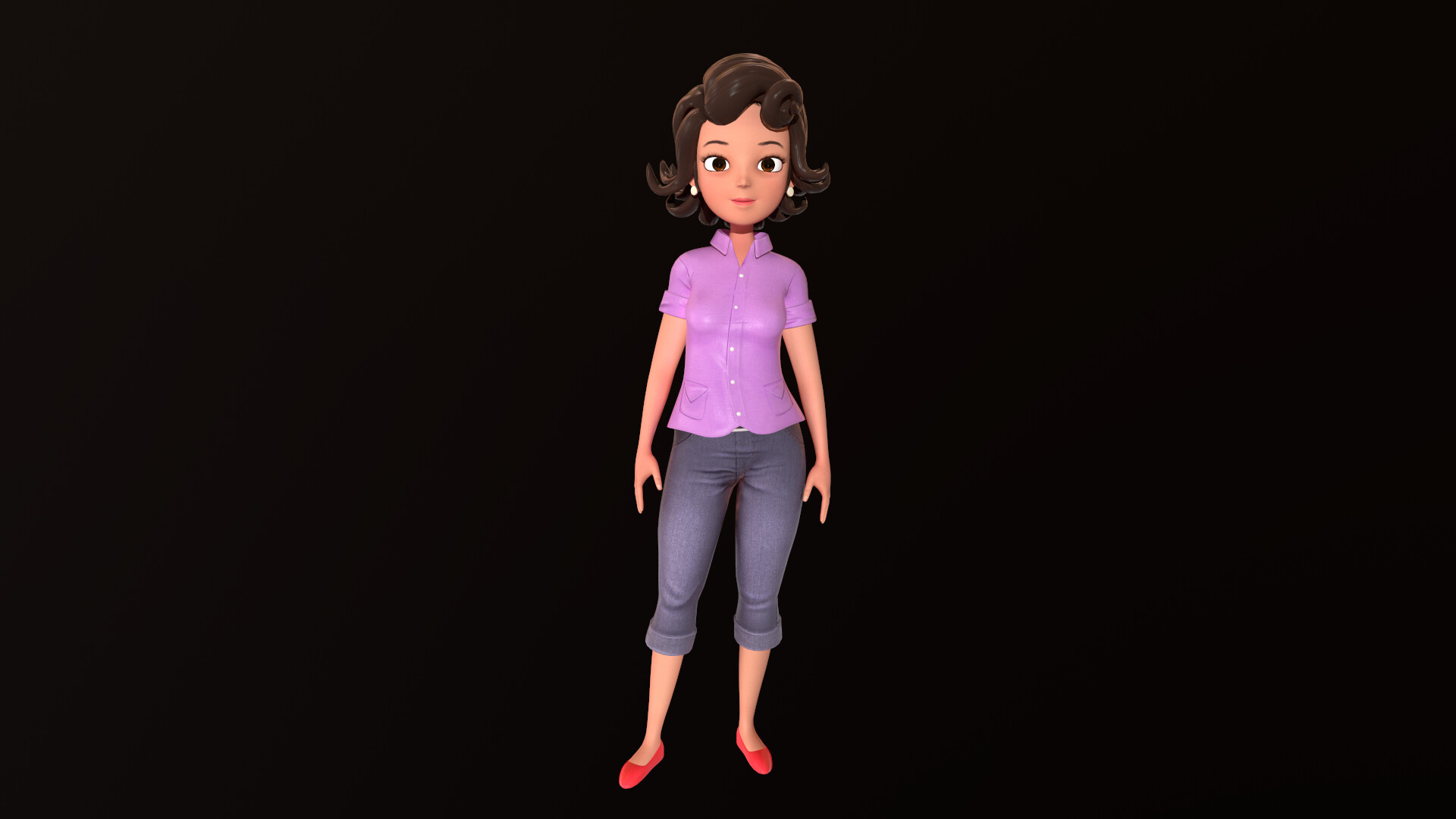 Incom Studio 3d Project Hpny 2019 Character Mom Model