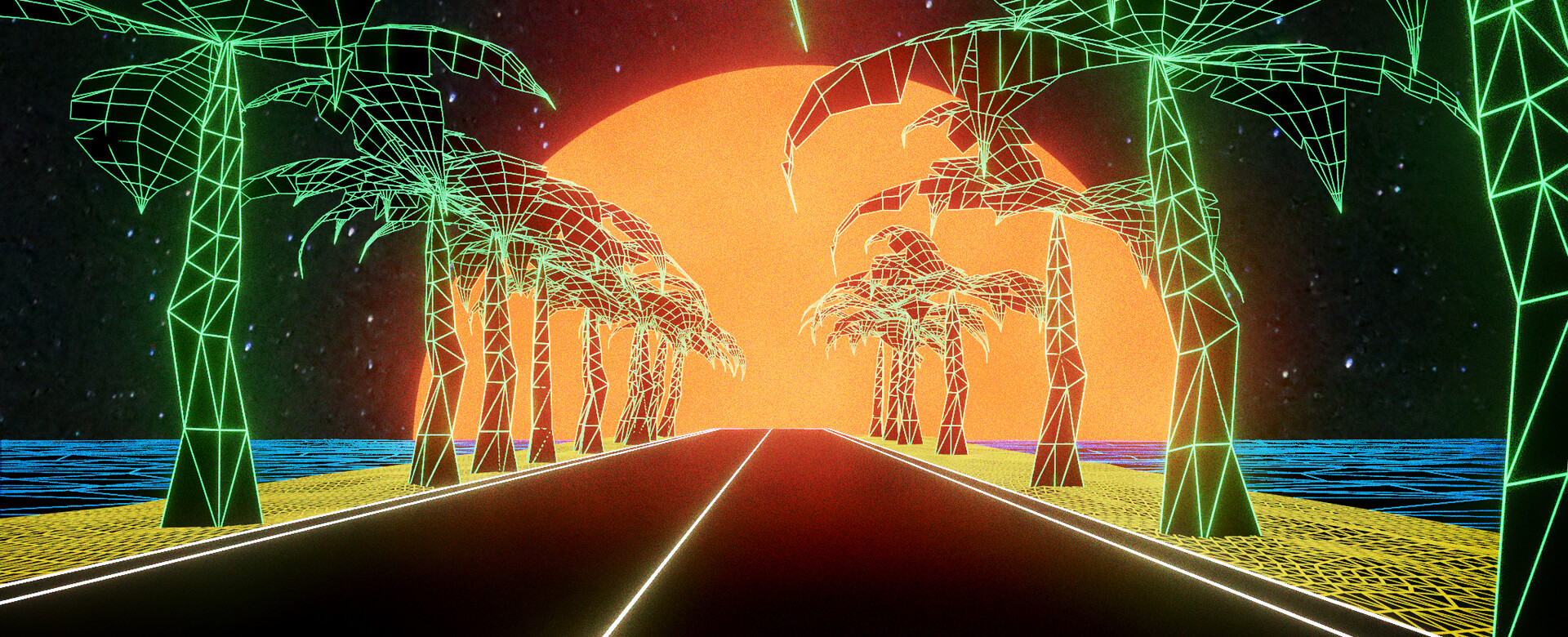 ArtStation - Neon Landscape 5