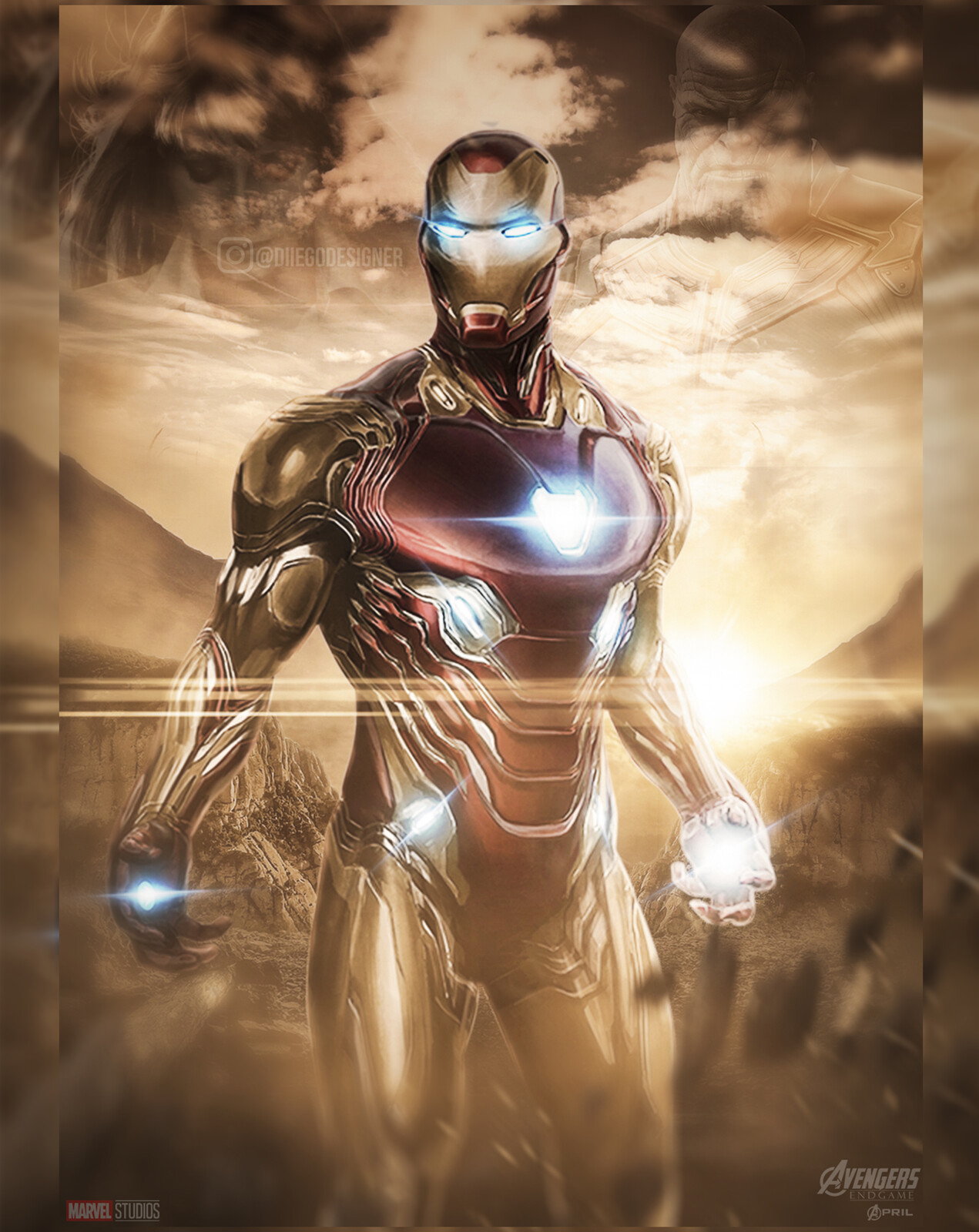 Artstation Iron Man Mark 85 Avengers End Game Diiego Designer