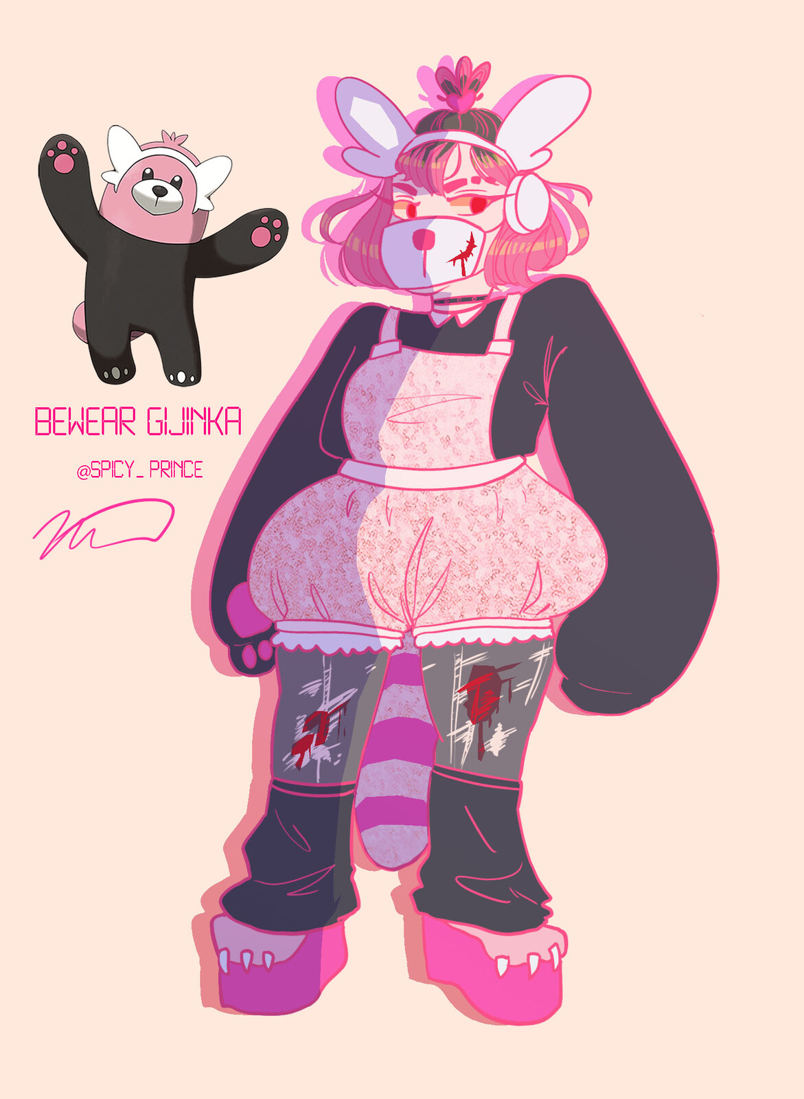 Artstation Bewear Gijinka Costume Design Maddy Nadler