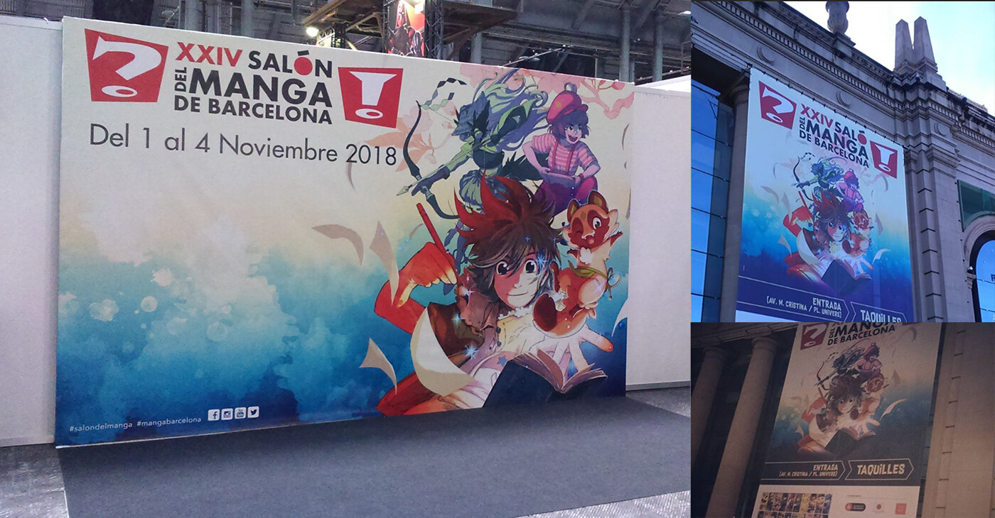 Artstation Poster Xxiv Salon Manga Barcelona Marta Salmons