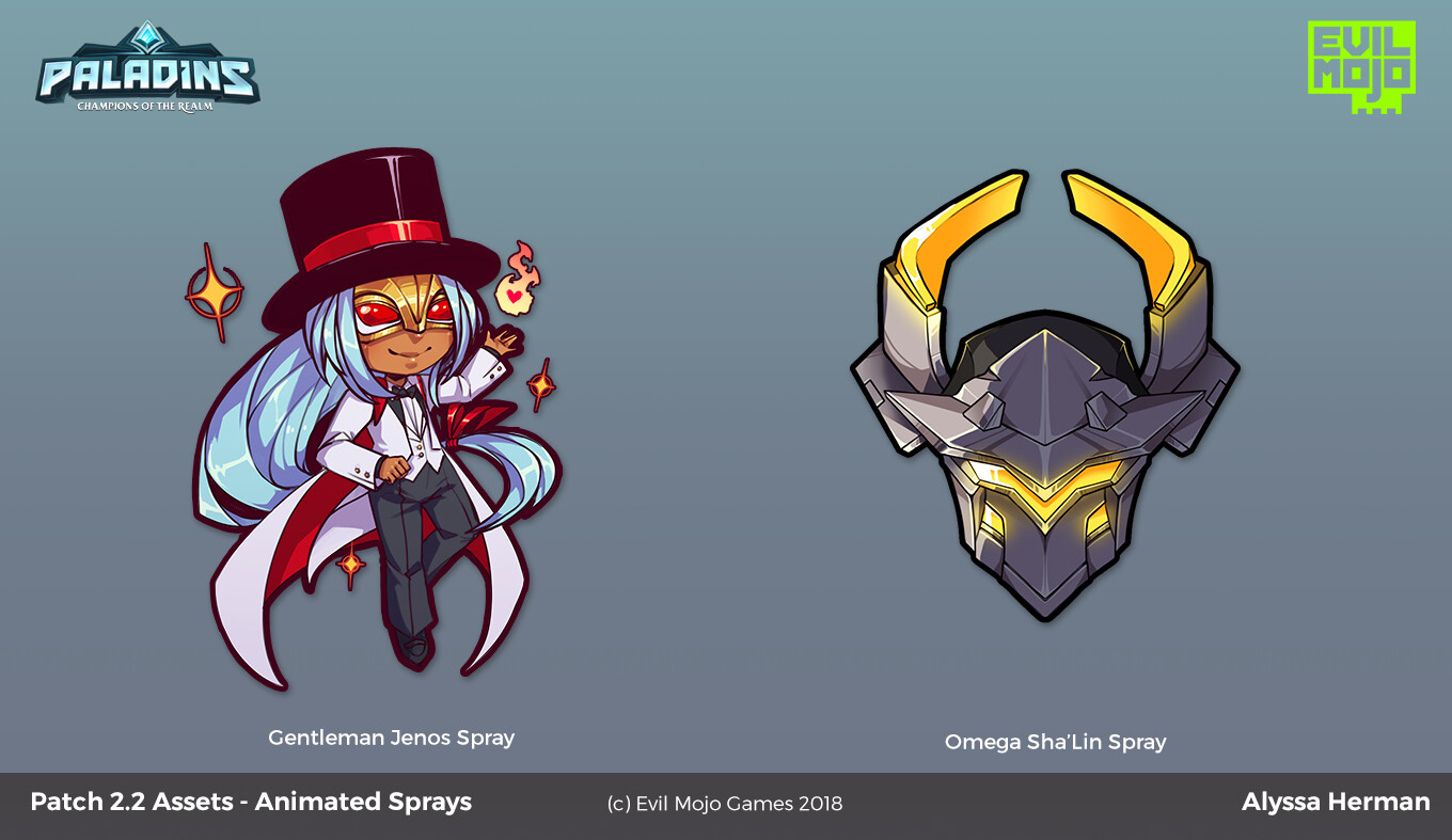 Animated sprays for this patch! 