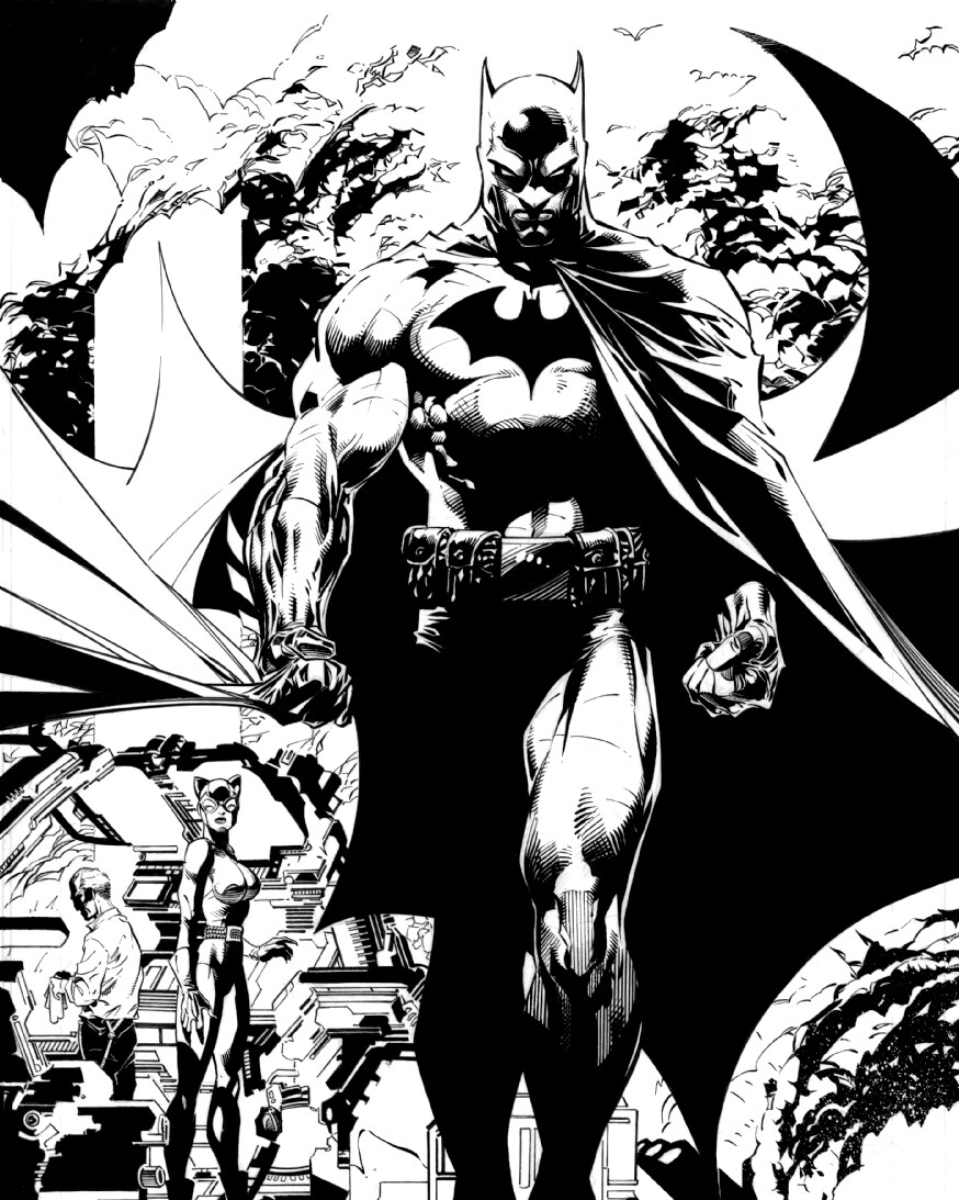 Artstation Batman In The Batcave By Jim Lee Colors By Me Naga S